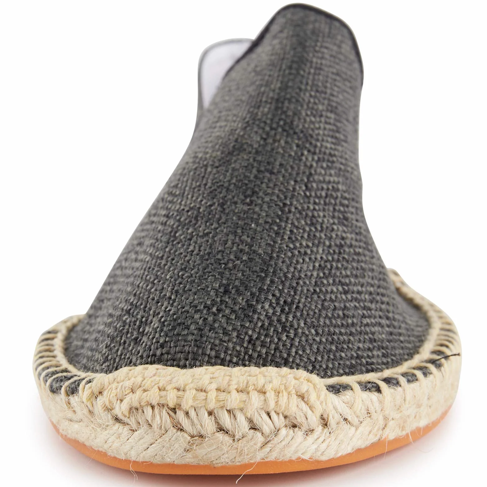 Alexis Leroy Jednolity kolor Slipper Espadryle Męski Flats Slip-On z płótna żaglowego Czarny 44 EU