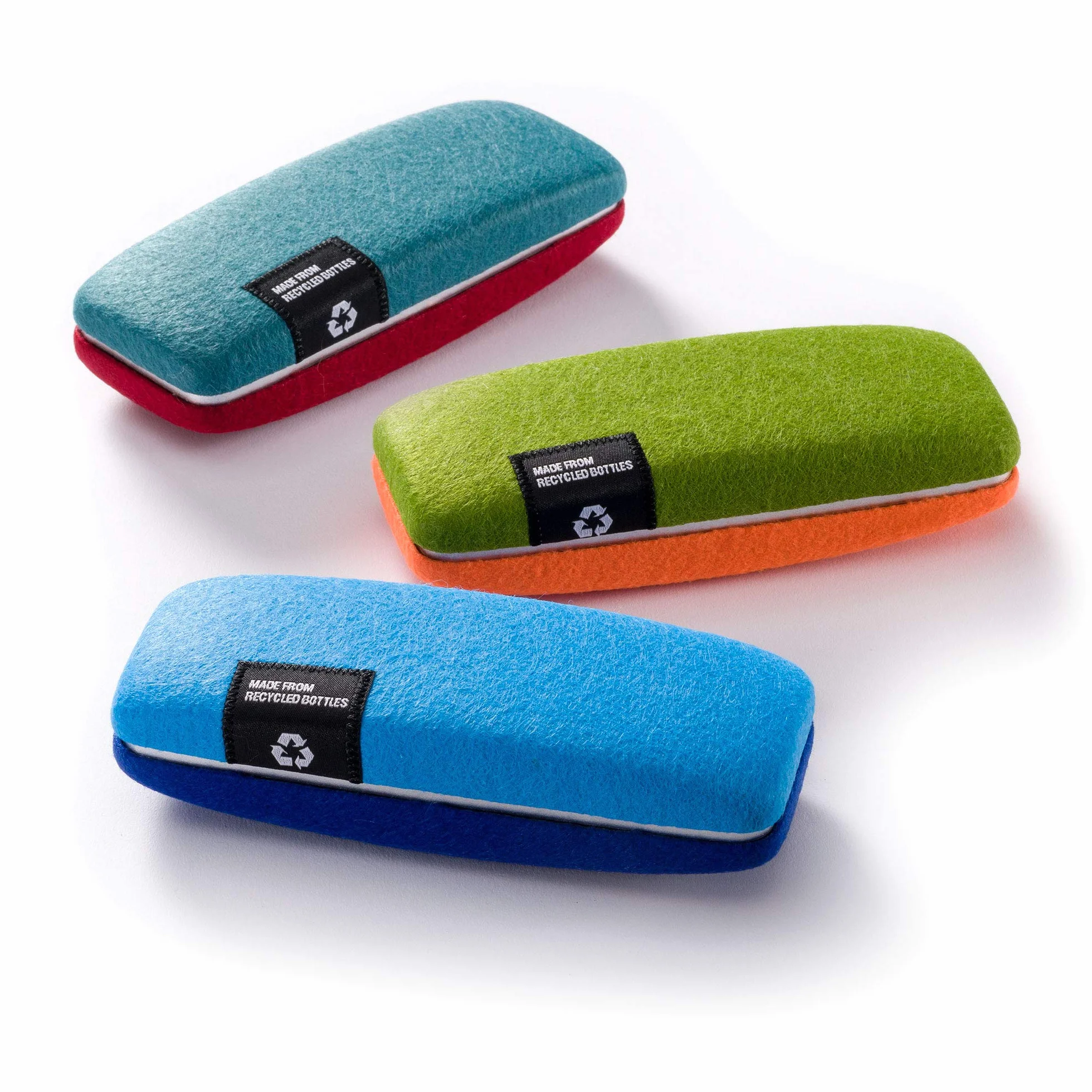 FEFI - Etui na okulary Hardcase z filcowym pokrowcem do butelek PET z recyklingu