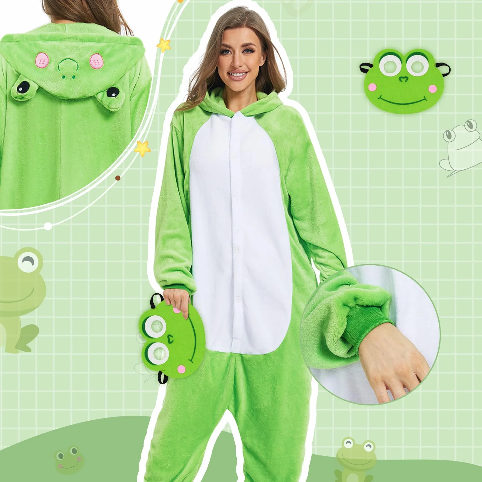 JONRRYIN Unisex piżama kostium zwierzęcy