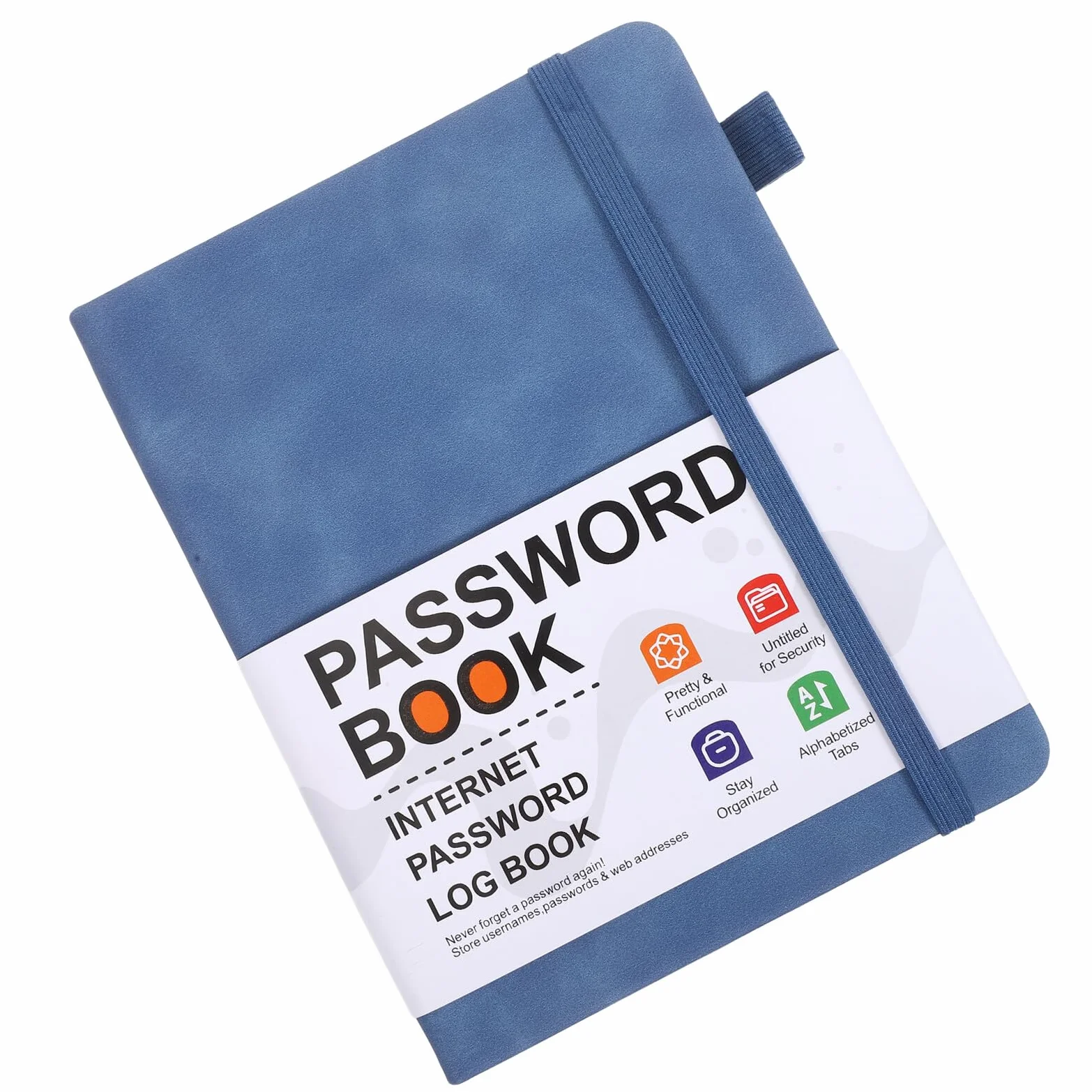 BETOOKY Password Book with Alphabetical Tabs for Seniors Password Keeper Organizer for Computer Internet Website Logins And Address Book with Quick Navigation
