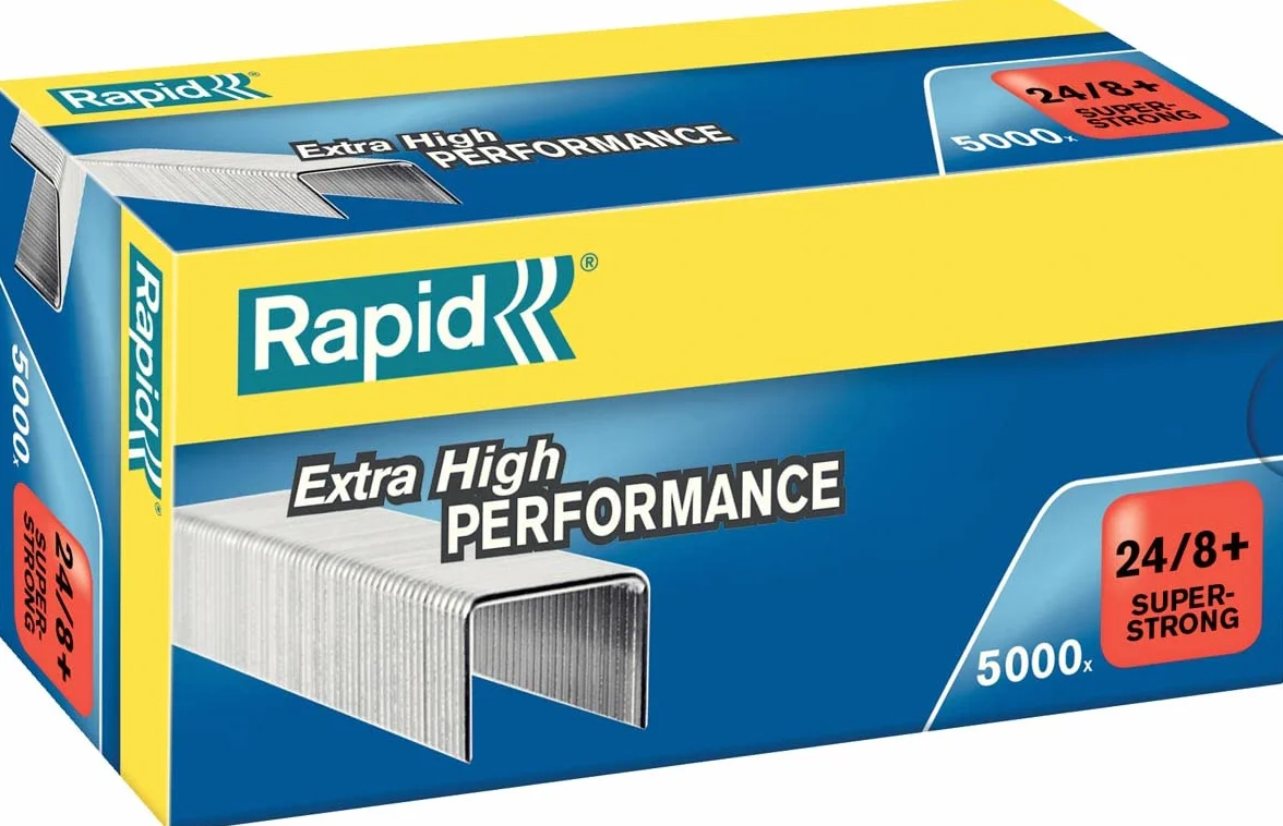 Rapid, Zszywki Super Strong 24/8+ 5M, Zszywają do 50 Kartek, 5000 sztuk (B0036TD3RE)
