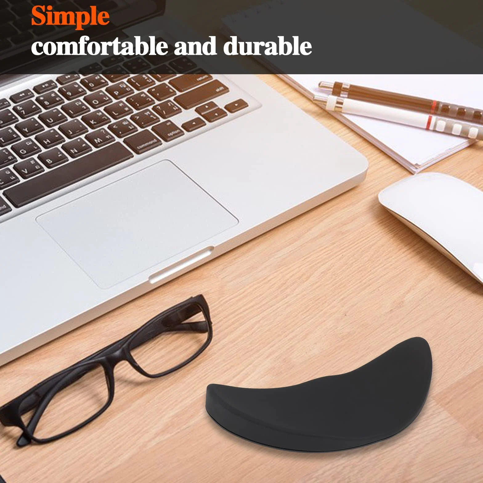 Sliverdew Wrist Rest podkładka pod mysz, ergonomiczna podkładka pod nadgarstek, przesuwana podkładka pod nadgarstek, do pracy biurowej, gier, kodowania