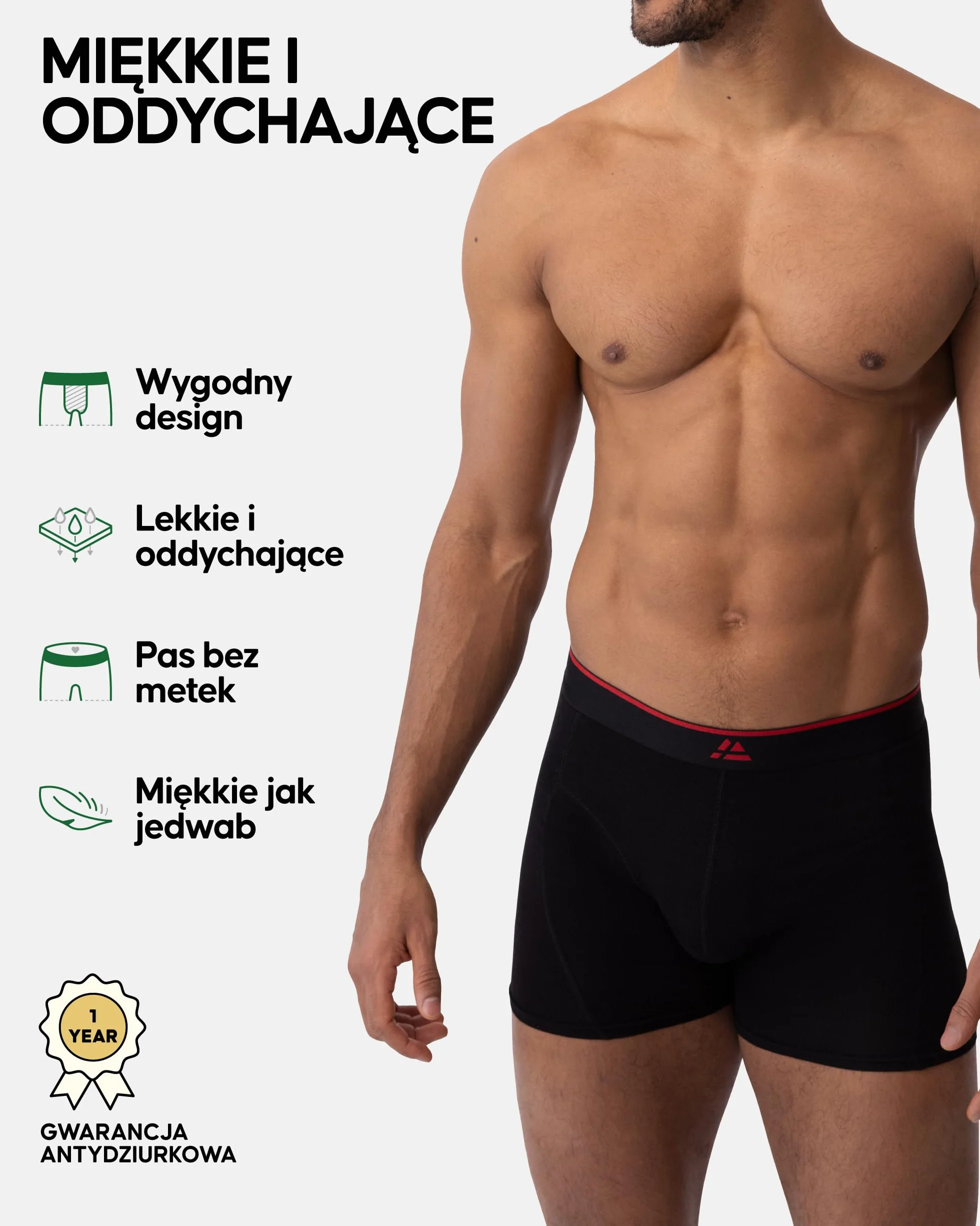 DANISH ENDURANCE 6-PACK Bambusowe Bokserki Męskie, Bielizna Premium, Klasyczne Majtki, Gwarancja Antydziurkowa