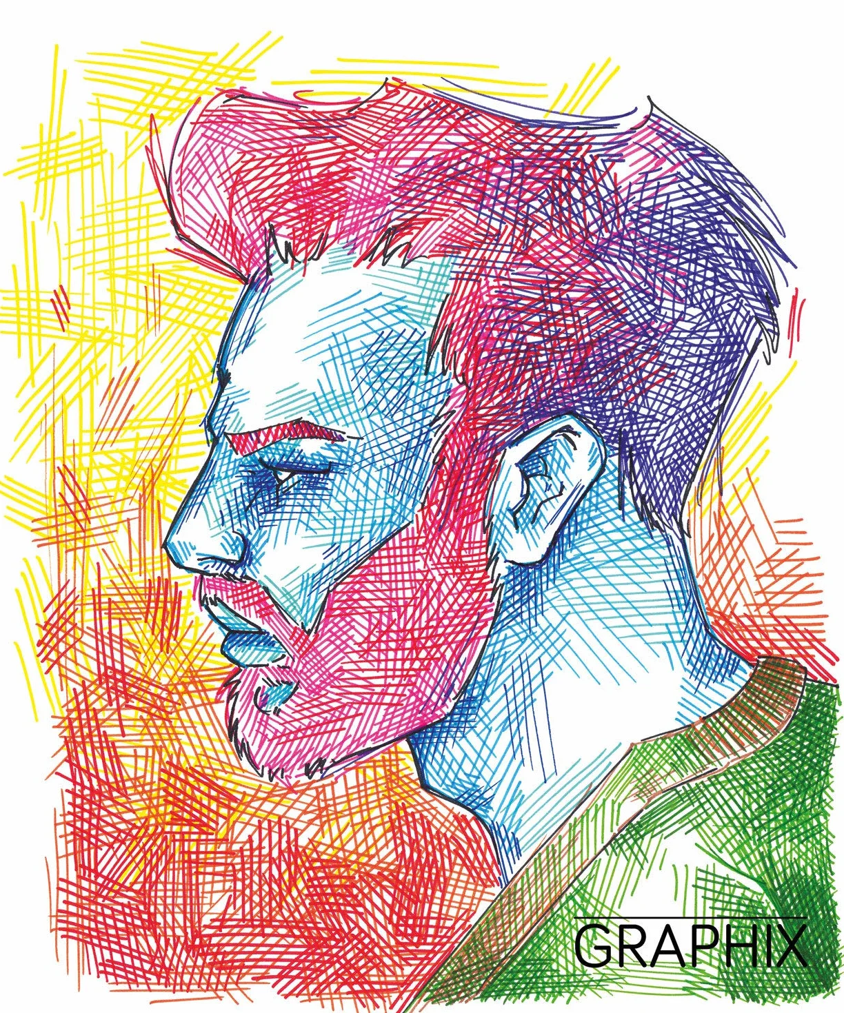 Marabu Graphix Marker Permanentny, Czarny, 2 mm