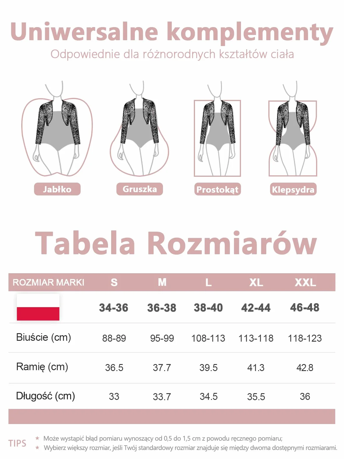 Fuinloth Bolero Dla Damskiej Urody Eleganckie Żakiet Bolero Do Sukien Wieczorowych Idealne Na Uroczystości I Wesela
