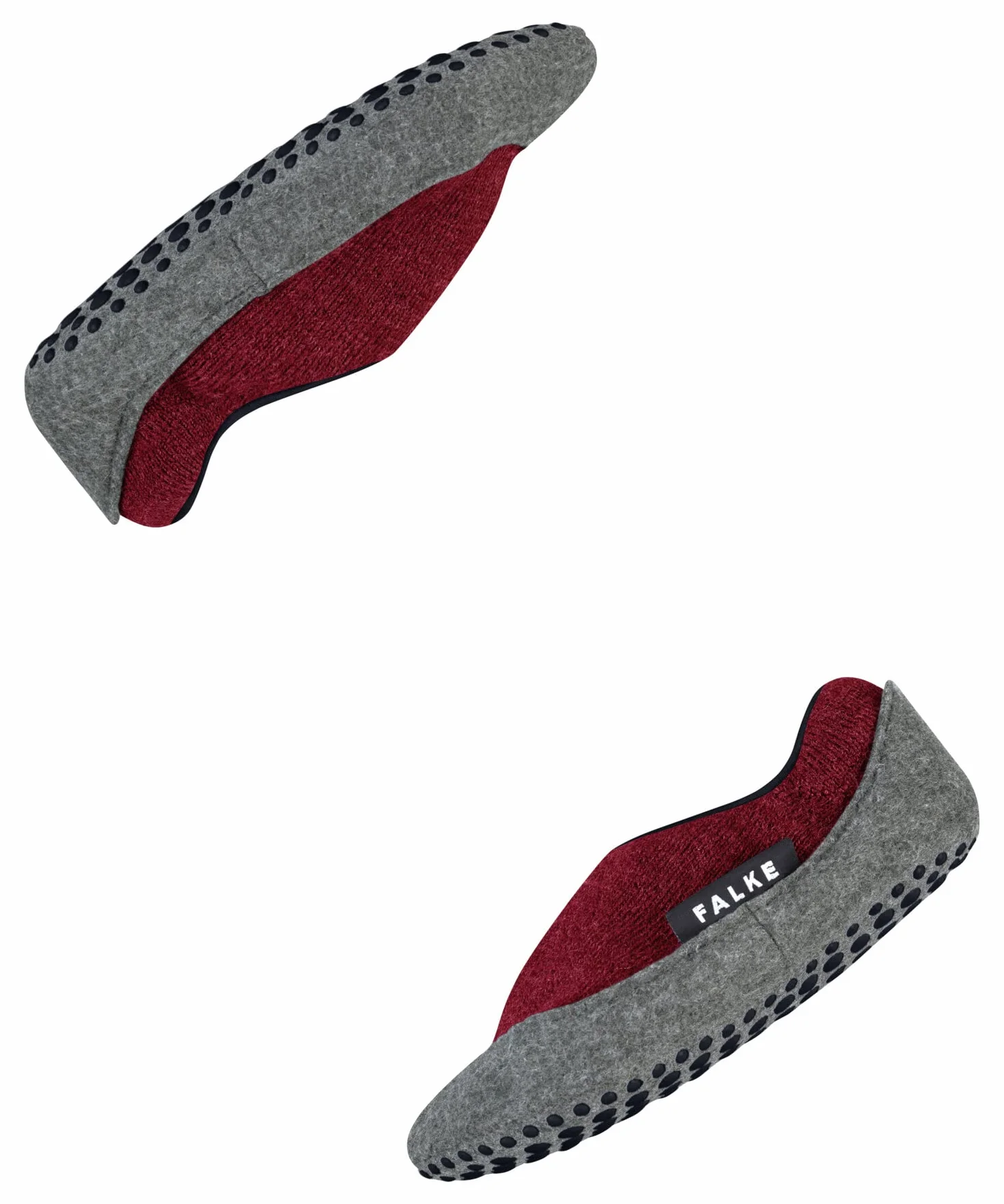 FALKE Uniseks - dzieci Cosy Slipper z wypustkami na podeszwie wypustki na podeszwie filcem stopki wygodne ciepłe oddychająca regulująca temperaturę neutralizująca zapachy wełna 1 Para