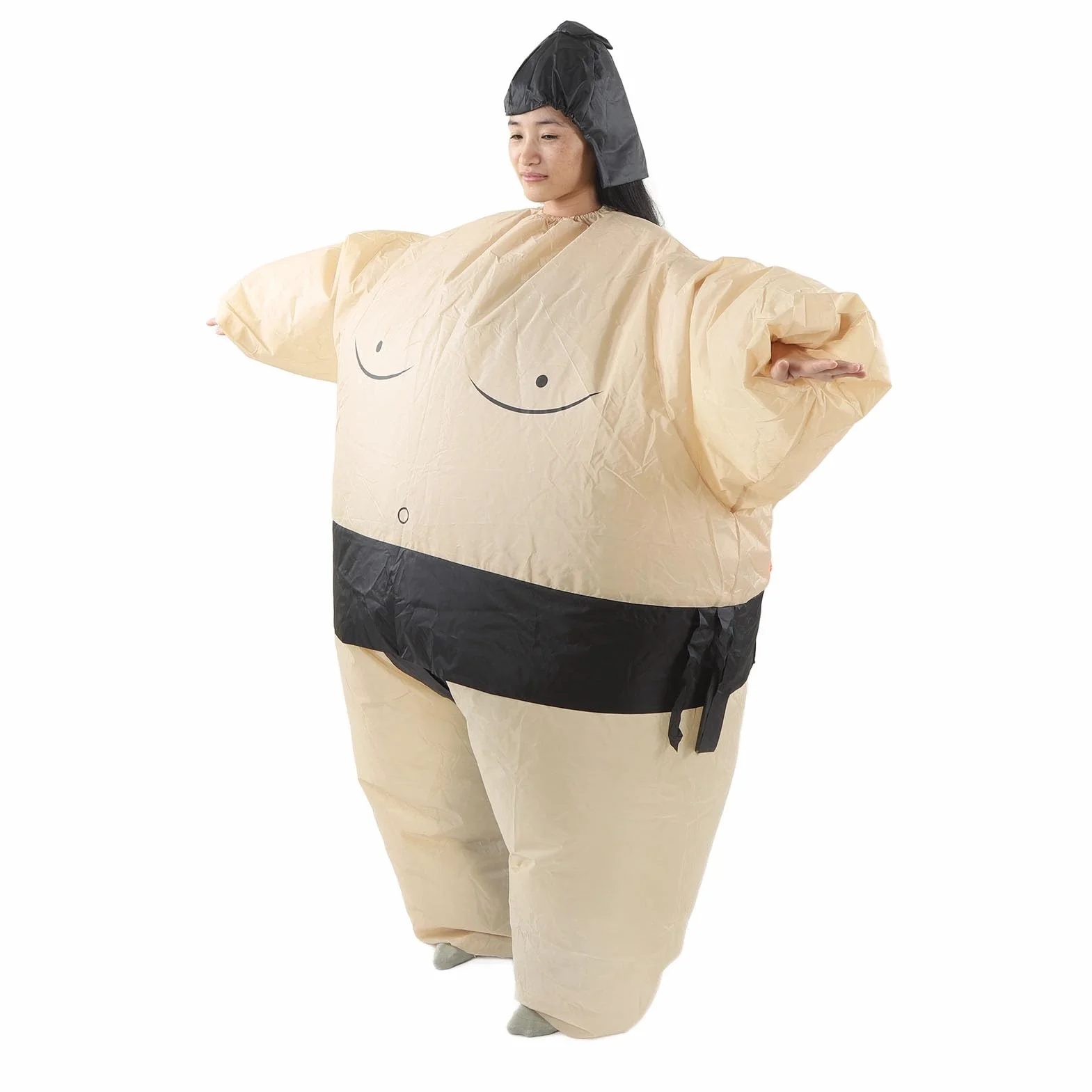 Nadmuchiwany Kostium, Zasilany Bateryjnie Kostium Zapaśniczy Sumo, Wodoodporny materiał Nadmuchiwane Kostiumy dla Dorosłych Dzieci, Impreza z Okazji Halloween Kostiumy Cosplay (150‑190cm)