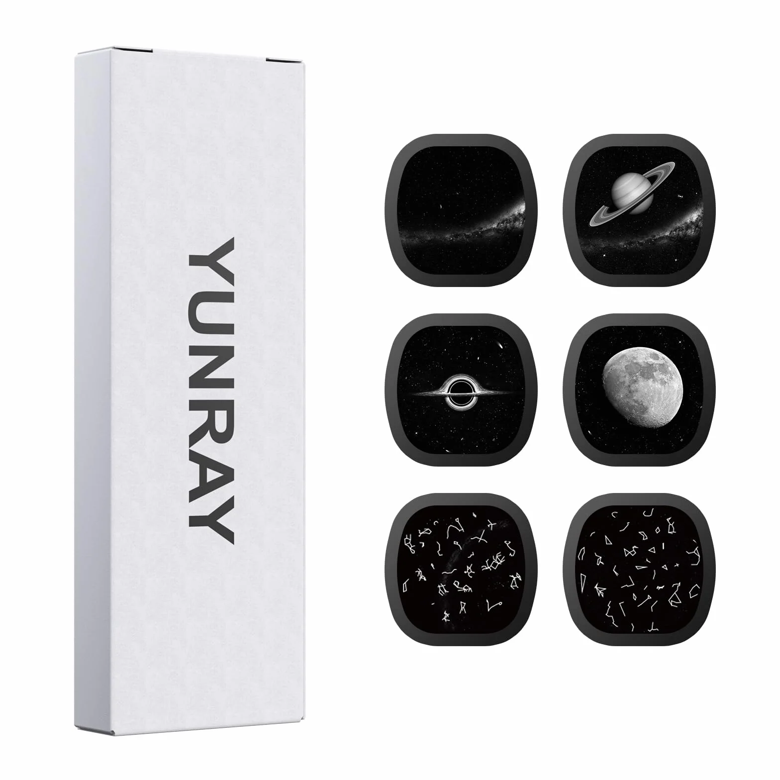 YUNRAY Galaxy Projector Disc – Ultra HD Projector Slide, Compatible with YUNRAY Galaxy Projector Pro and Model SKE-TKQ01 & BL-DQY02 (Pro Version) Projectors – 6 Disc Set