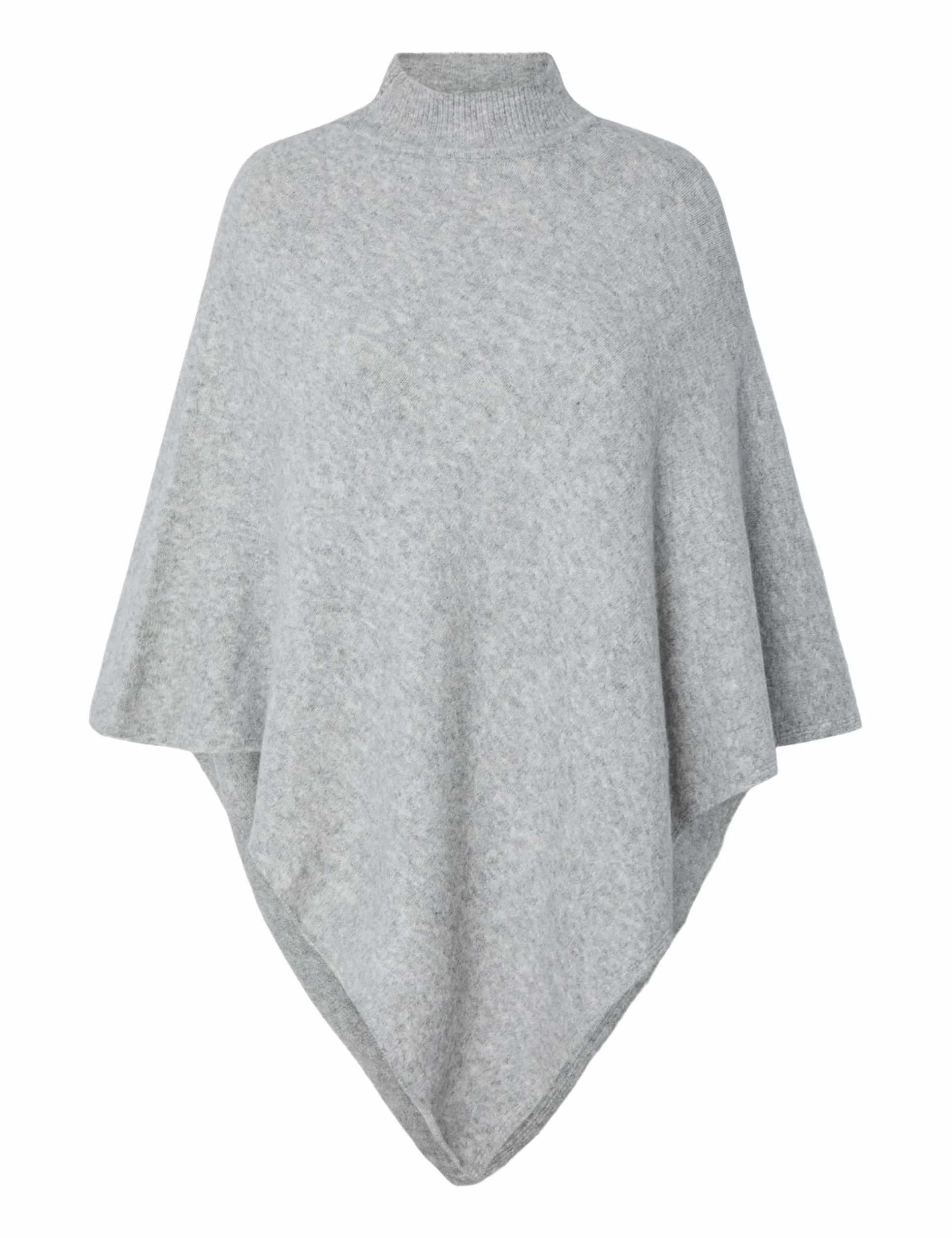 PIECES Damskie ponczo Pcfortuna High Neck Noos Bc, Medium Grey Melange, jeden rozmiar