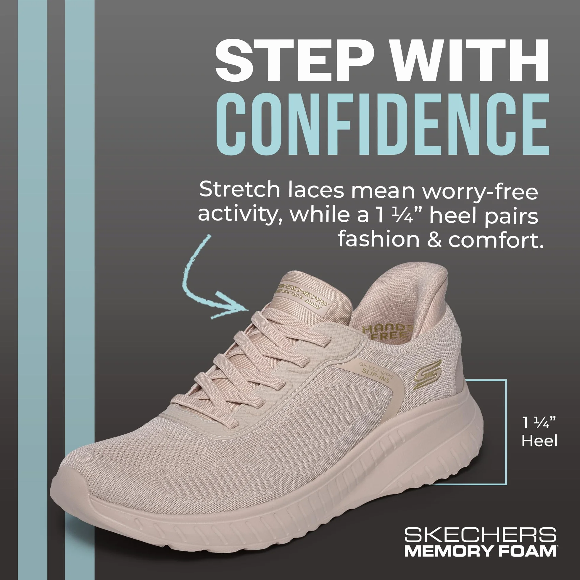 Skechers Kobiety Bobs Squad Chaos Current MuseAdidasy