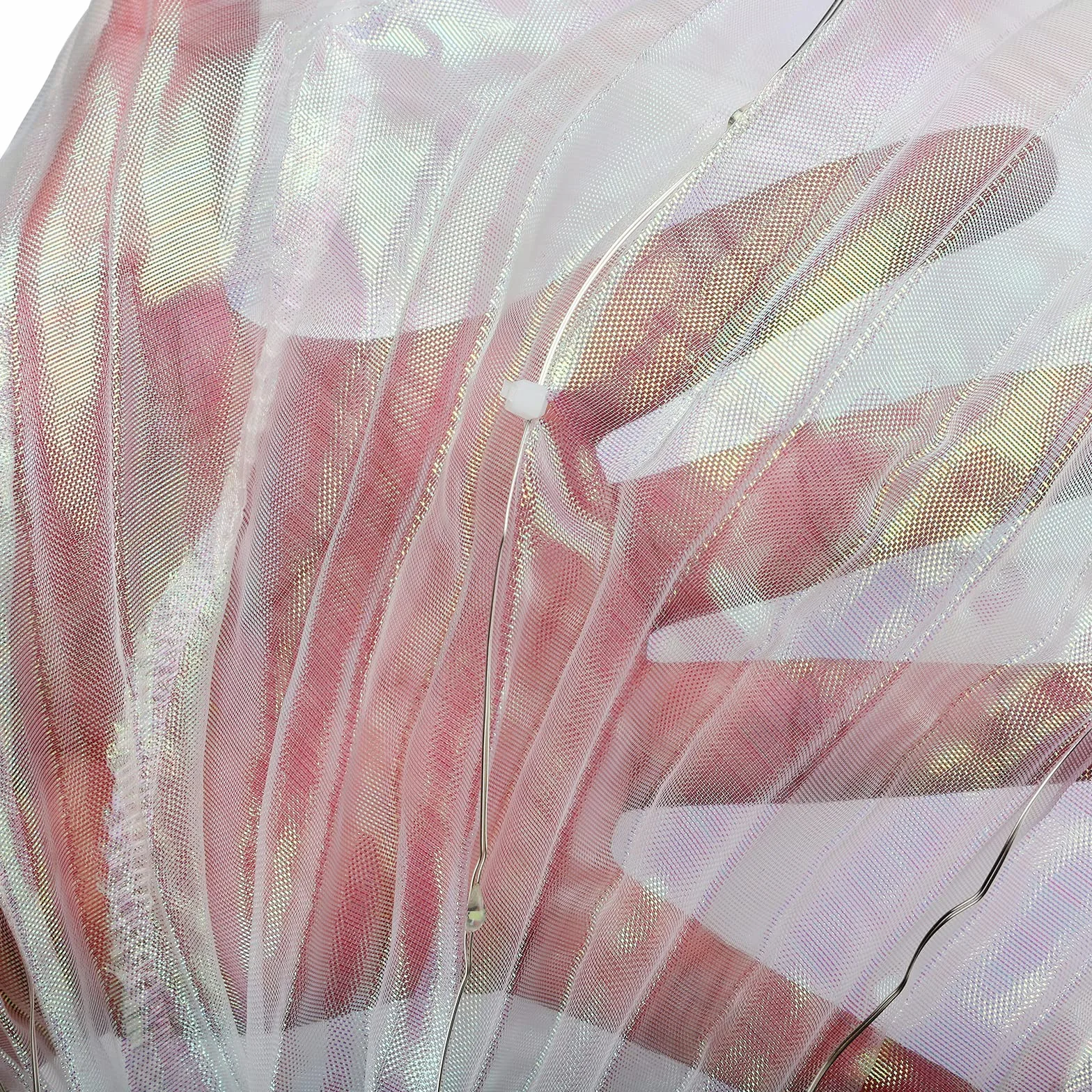 LED Butterfly Wings, 57 -calowe wielokolorowe oświetlone oświetlone bajkowe skrzydła Belly Dance Costume z teleskopowymi patykami dla dorosłych świąteczne przyjęcie na Halloween (Niebieski)
