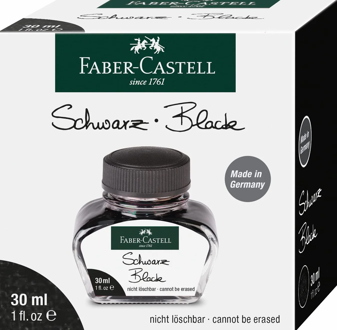 Faber-Castell 149854 - Słoiczek z tuszem, 30 ml, czarny