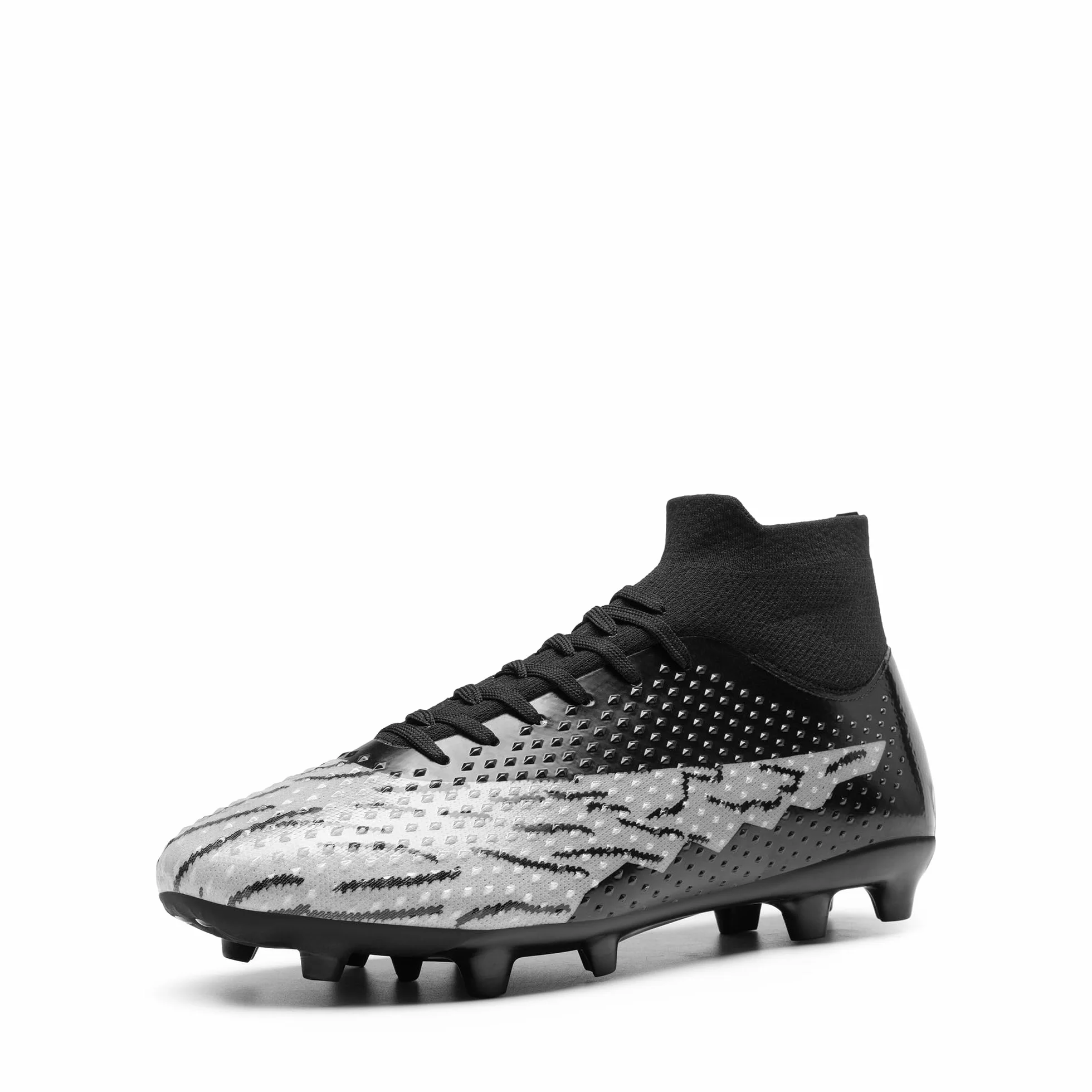 DREAM PAIRS Męskie korki piłkarskie, sportowe buty piłkarskie, wysokie kolce, buty piłkarskie, outdoorowe, do profesjonalnego treningu piłki nożnej, trampki