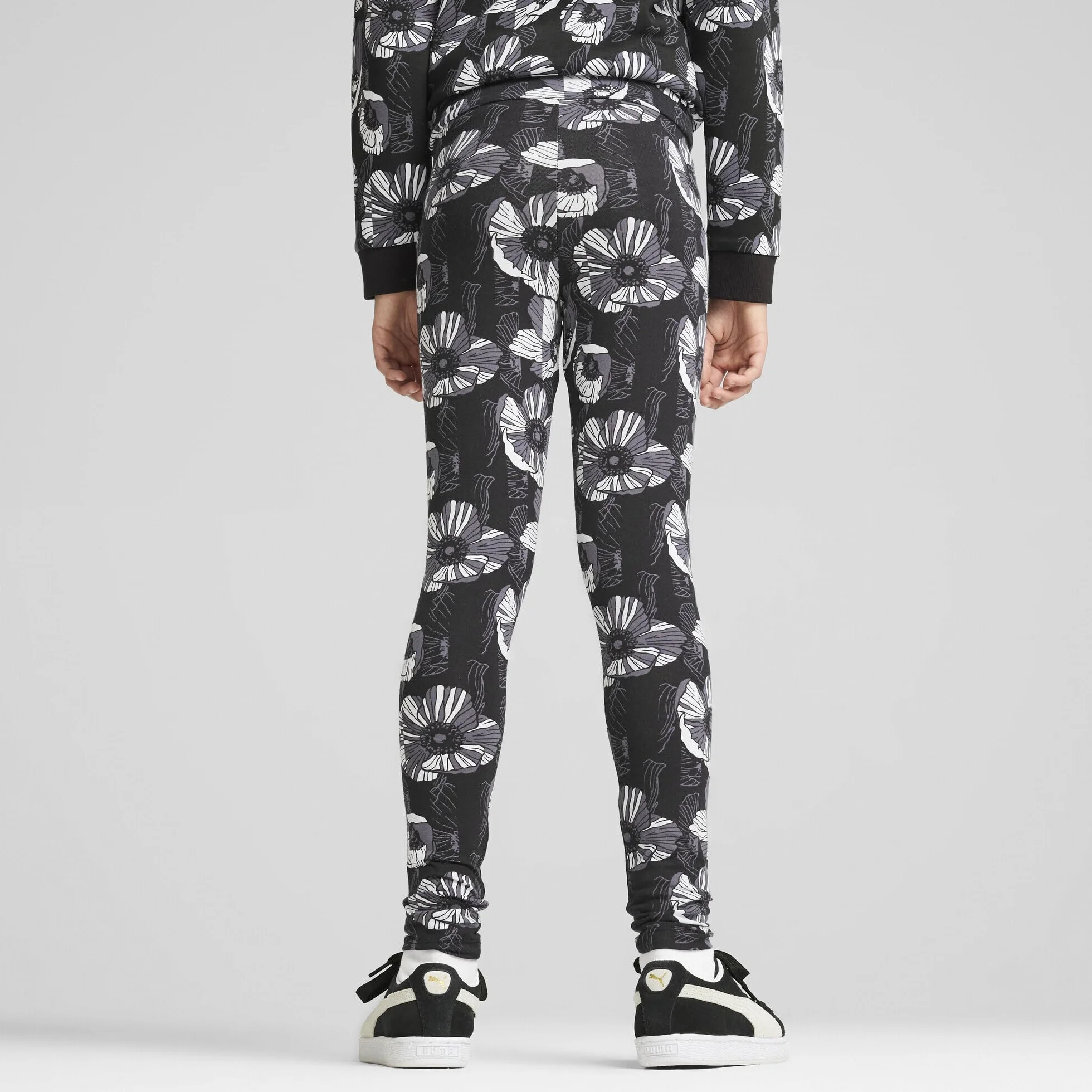 PUMA Ess+ Class Act Legginsy Aop G - Rajstopy Dziewczynki