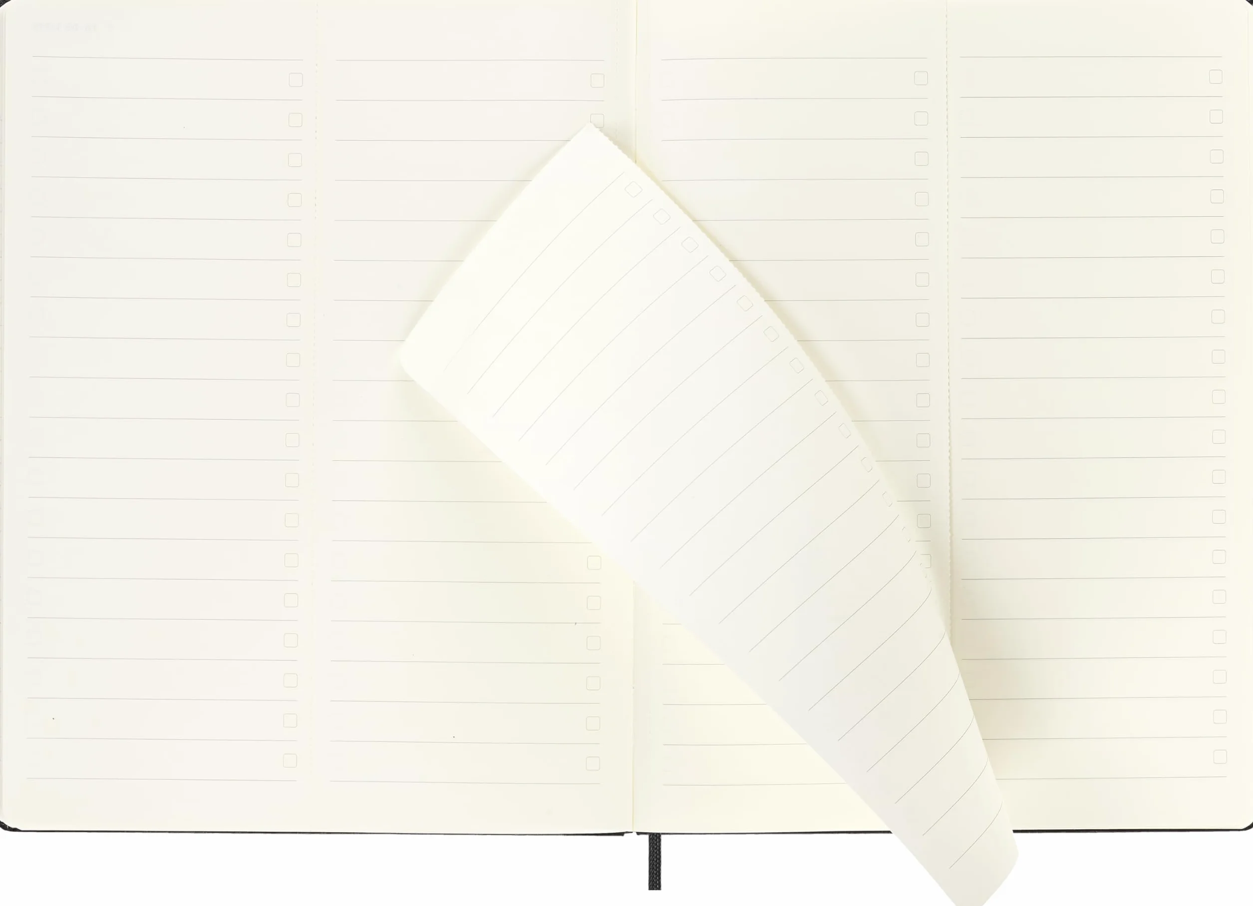 Moleskine 12 Monate Pro Wochen Notizkalender 2026, Pro XL, 1 Wo = 2 Seiten, vertikal, Spalten für Notizen, fester Einband, Schwarz