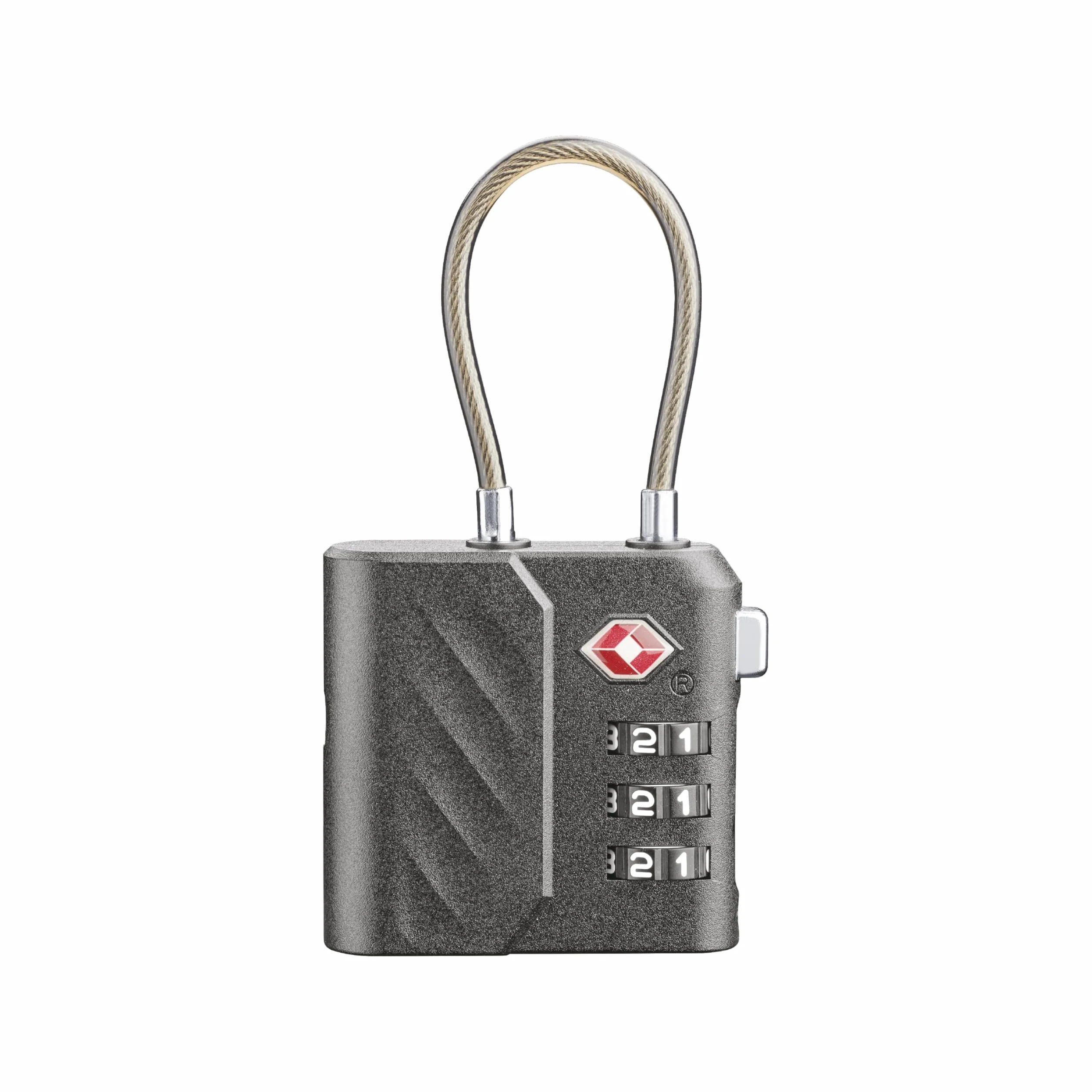 Cellularline Tracy Lock – zintegrowana kłódka z lokalizatorem, z Apple Find My Track, kompatybilna tylko z urządzeniami Apple, certyfikat TSA, szybkie ładowanie USB-C, kolor czarny