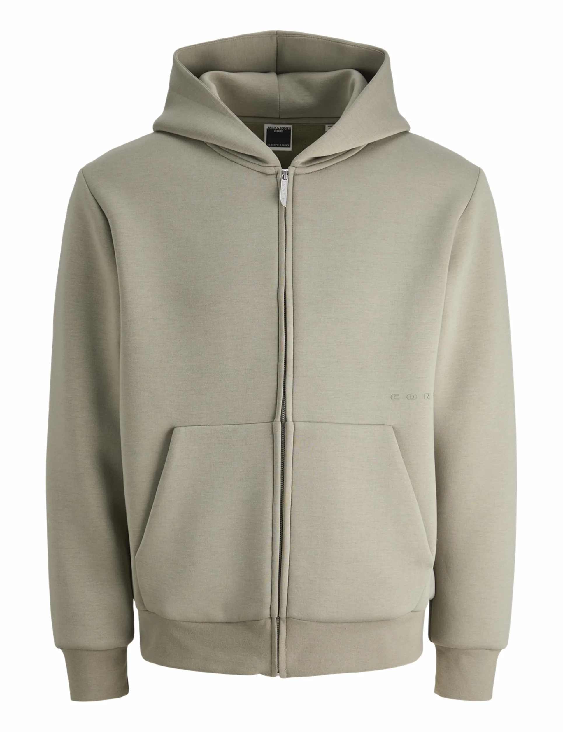 JACK & JONES Jcostance Print Sweat Zip Hood, wetiver, M