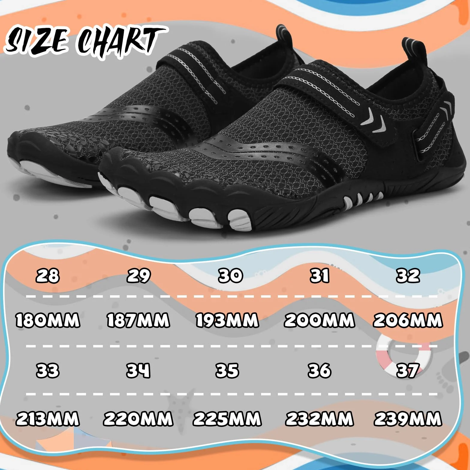 IEEILULU Buty Barefoot dla dzieci, Barefoot dla dzieci, regulowane buty do chodzenia na bose stopy, wodne buty do wody dla dzieci