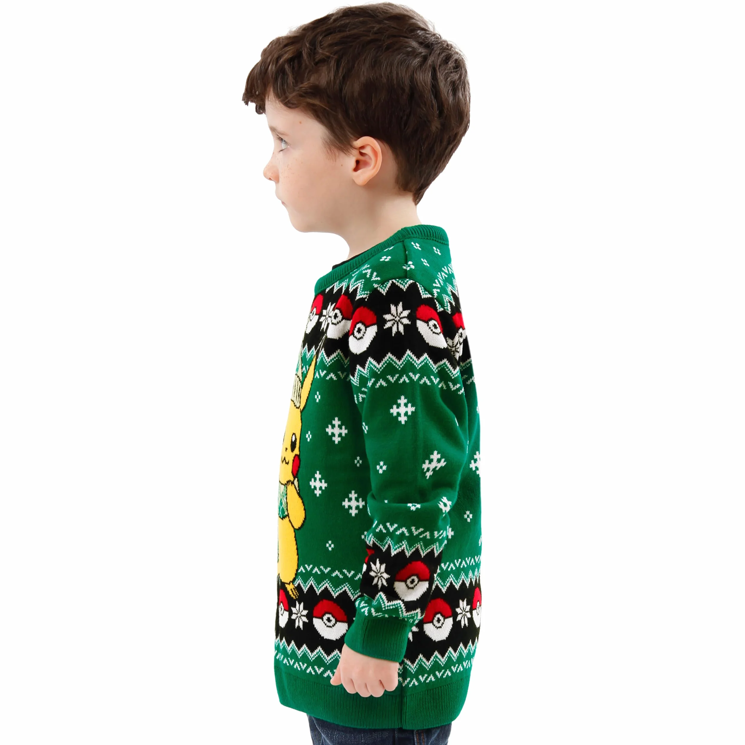 Pokemon Chłopcy Pikachu Sweter świąteczny