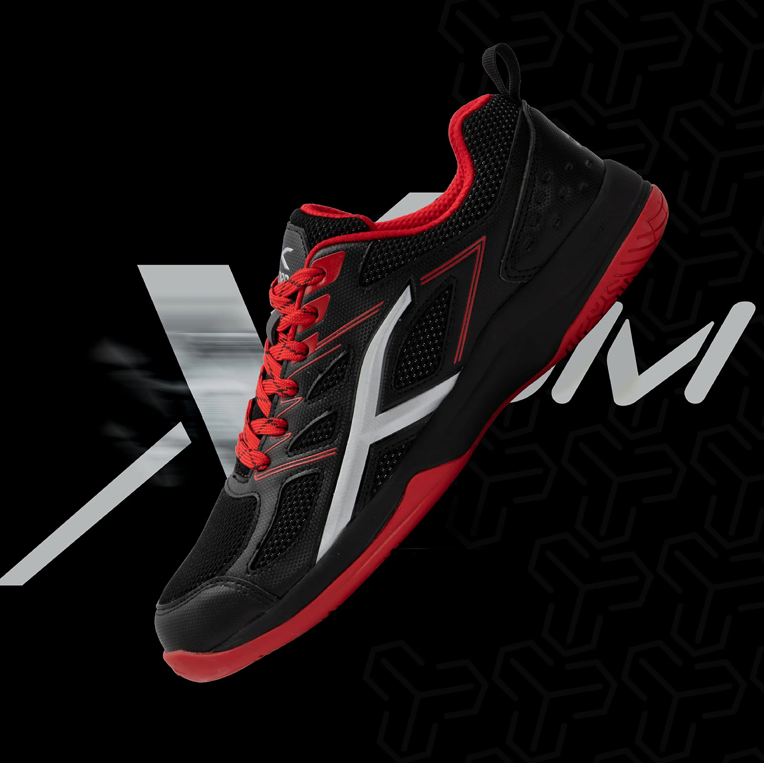 HUNDRED Xoom Non-Marking Professional Badminton Shoes for Men
