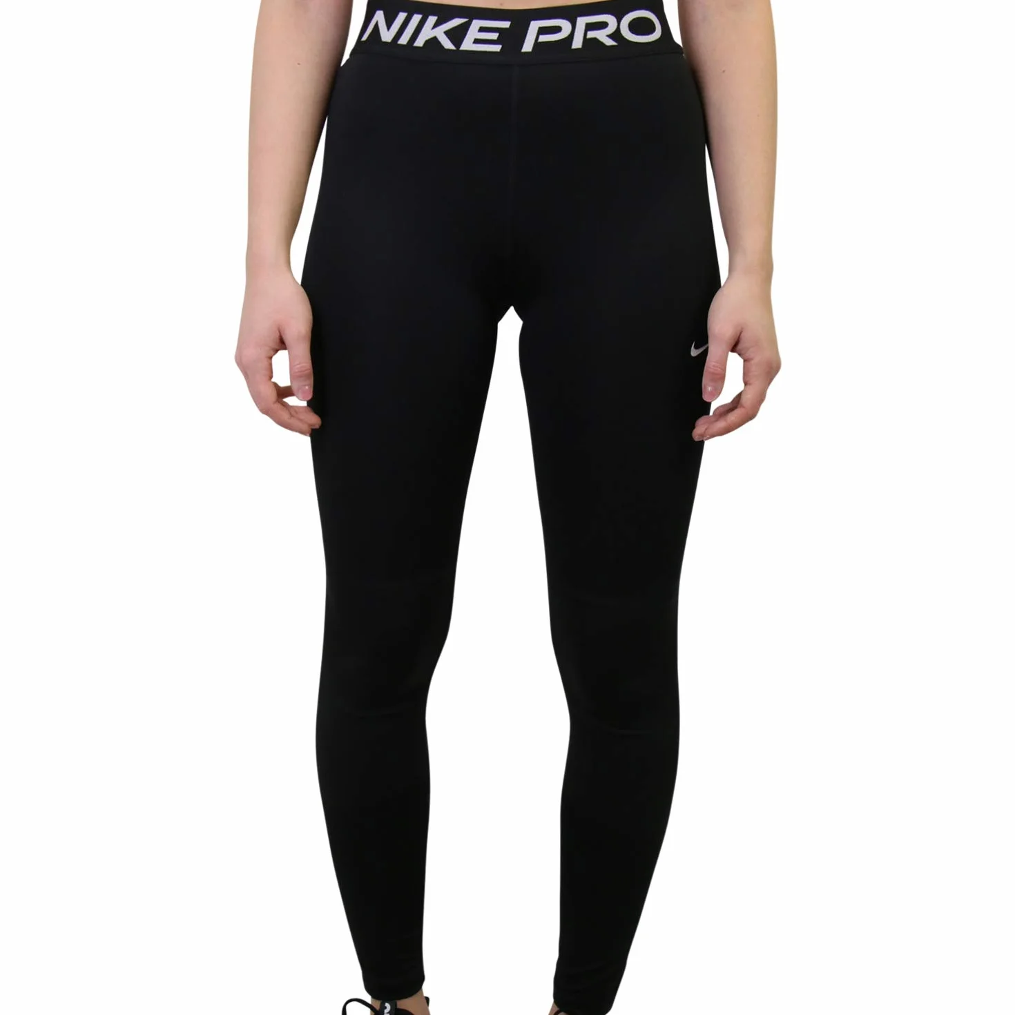 Nike Np Leginsy Czarny/Biały 164