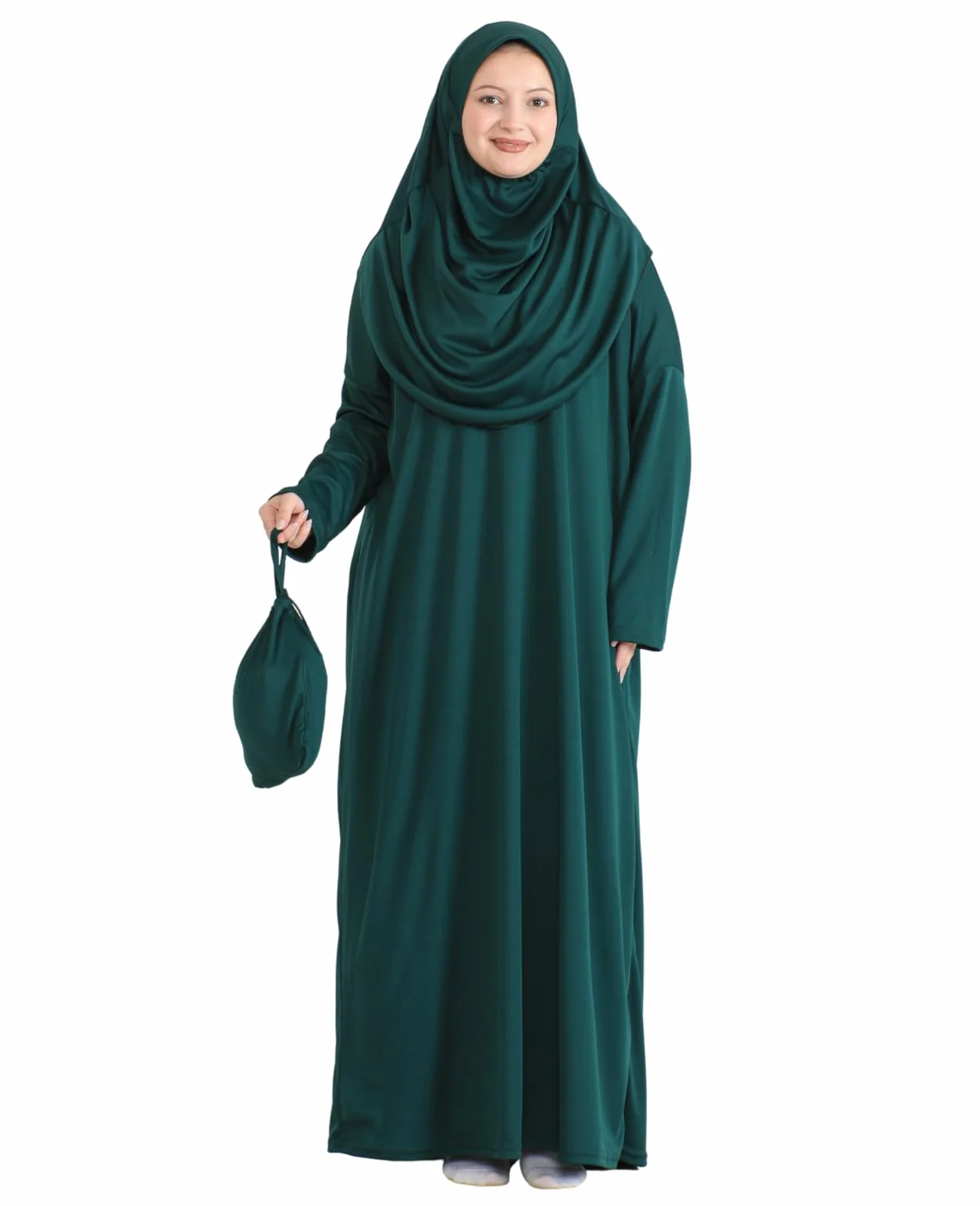 Prien Muzułmańska sukienka dla kobiet z hidżabem, Abaya, zestaw ubrań do natychmiastowej modlitwy, odzież islamska, Dubai Kaftan Jilbab Burqa