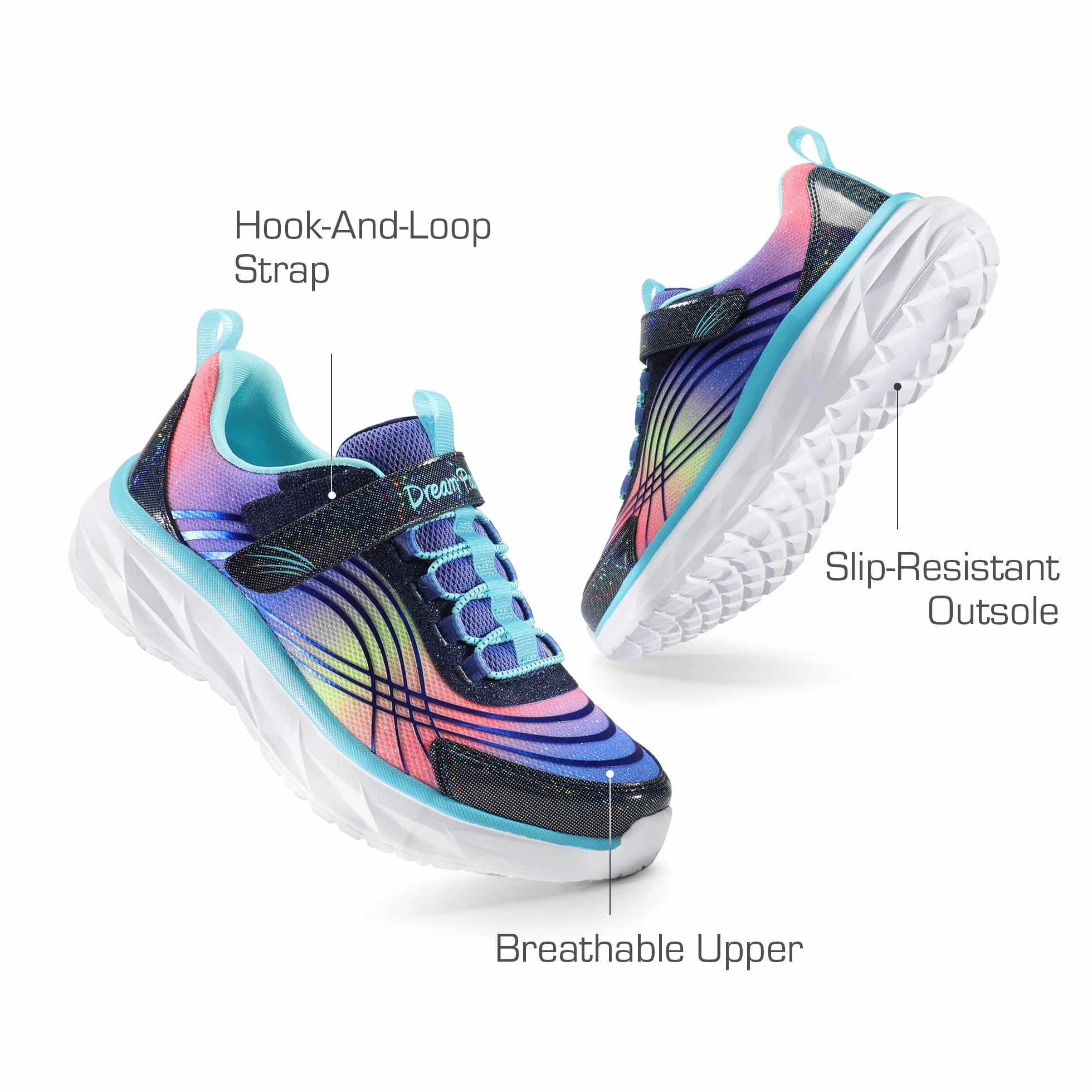 DREAM PAIRS Kids buty do tenisa dla dzieci, uniseks