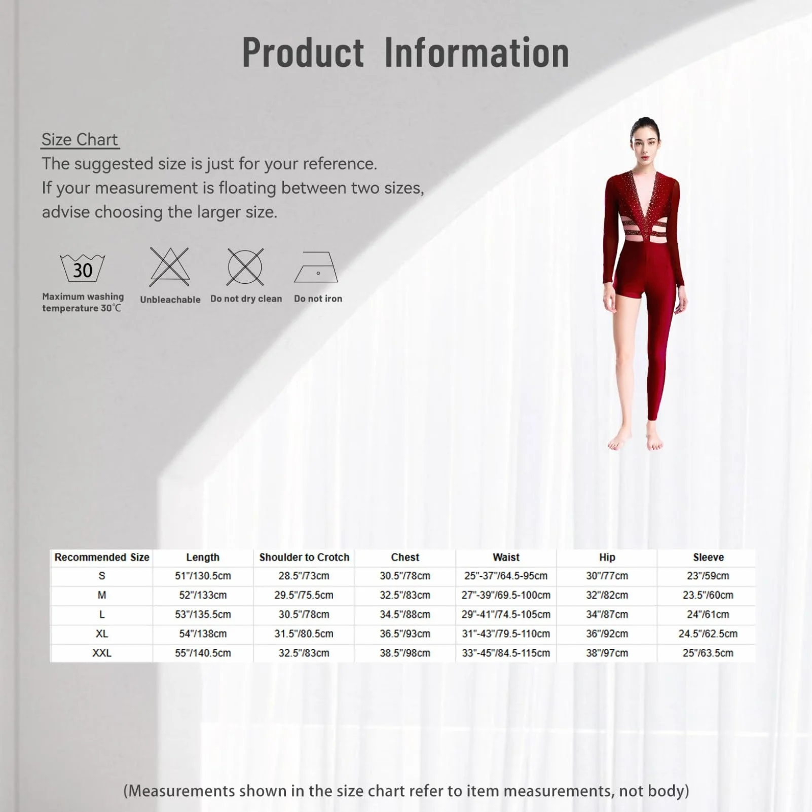 Oyolan Damski kombinezon gimnastyka Łyżwiarstwo figurowe Taniec trykot asymetryczny długi rękaw Leotard Rhinestone Unitard S-XXL