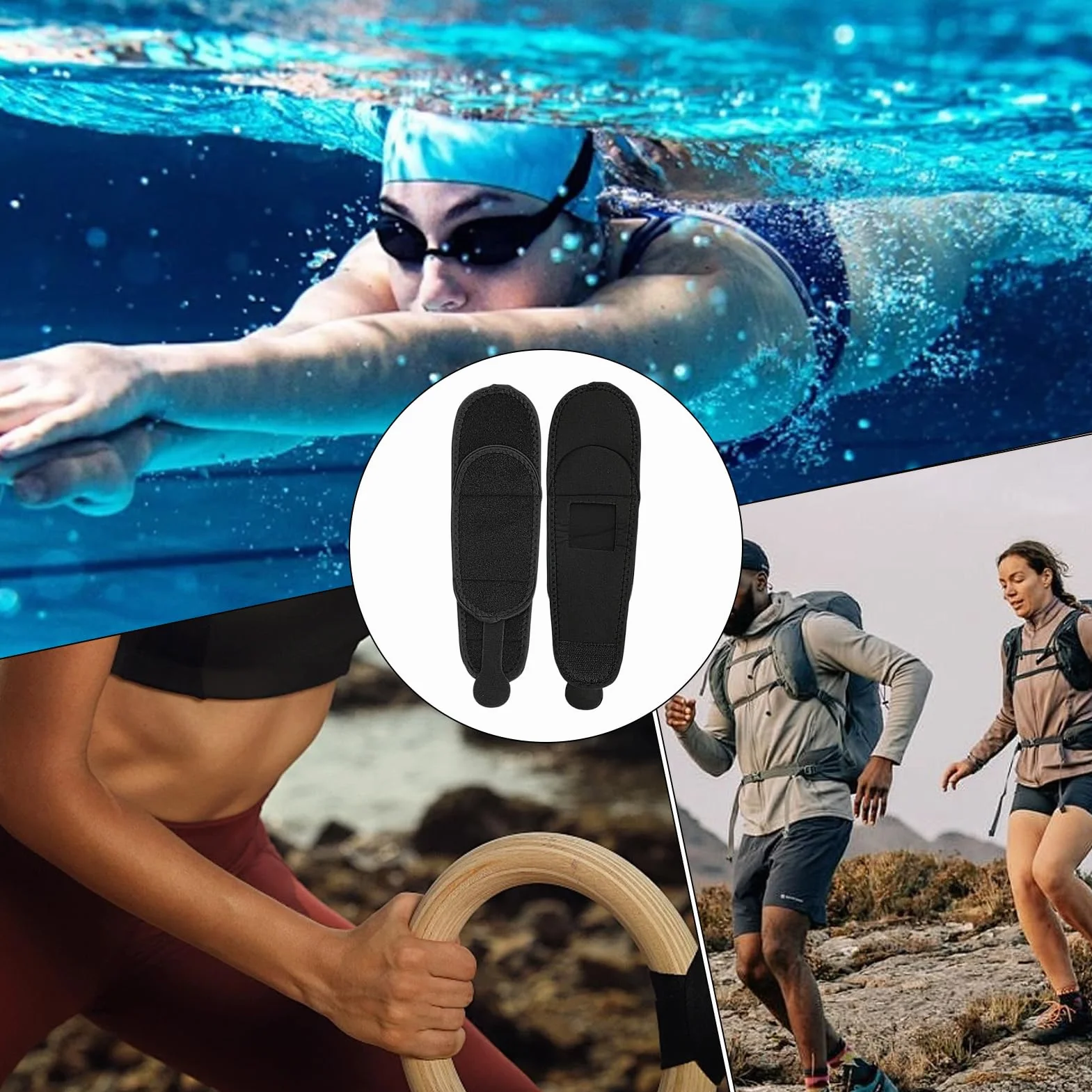 Ochronny Zegarek - Os?ona Bransolety | Przeciwpotna Wodoszczelna Wbudowana Piankowa Owijka Rami? Dla Nastolatków i Kobiet Bieganie Trening