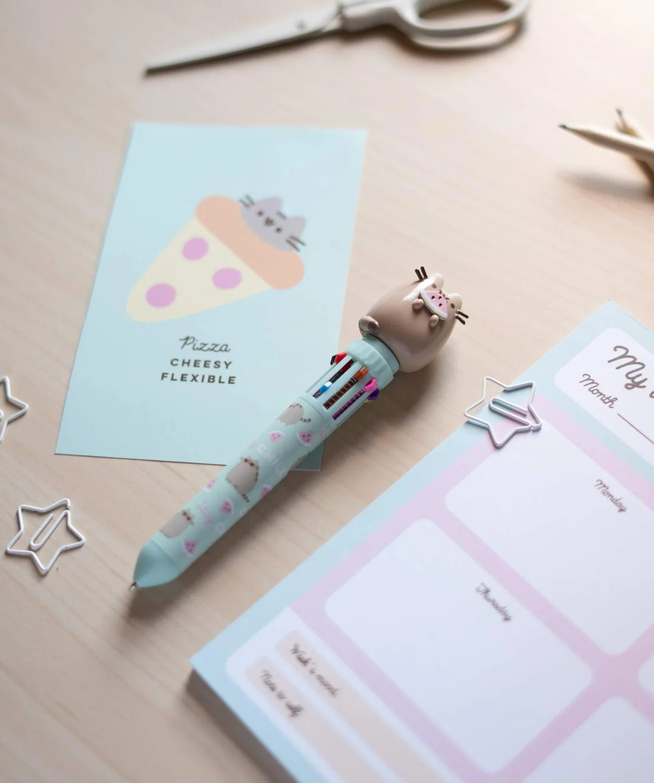 Grupo Erik Długopis 10 Kolorów Pusheen, 10-W-1 Wielokolorowy Długopis, B3DGE001