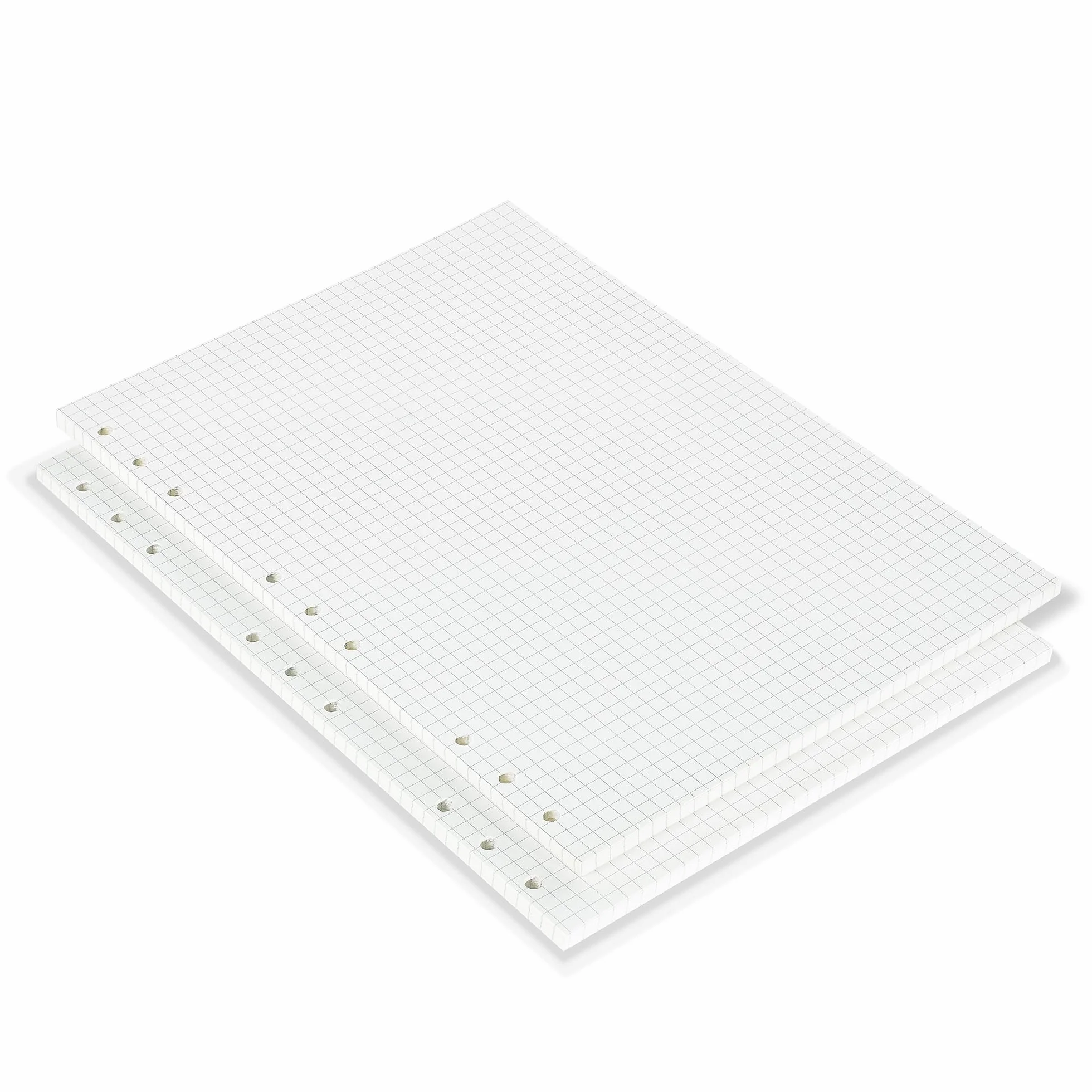90 arkuszy papieru w kratkę B5, OVISEEN 5mm papier w kratkę do 9 szklaneczek, 100 g/m² papier wkład do zeszytu & ćwiczeń matematycznych (18x25,5 cm)
