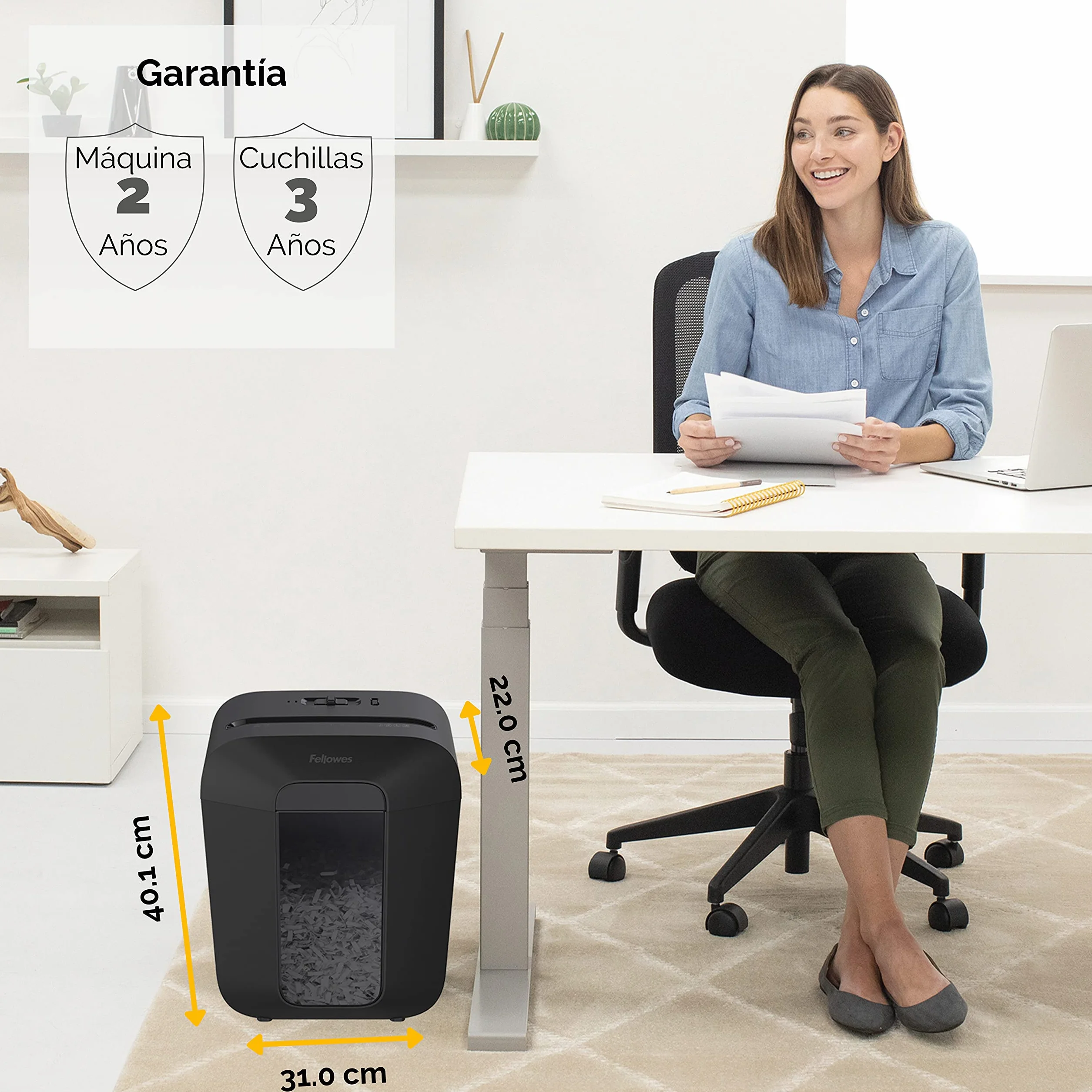 Fellowes Powershred Lx50 4406001 Niszczarka, Czarny, do 9 arkuszy