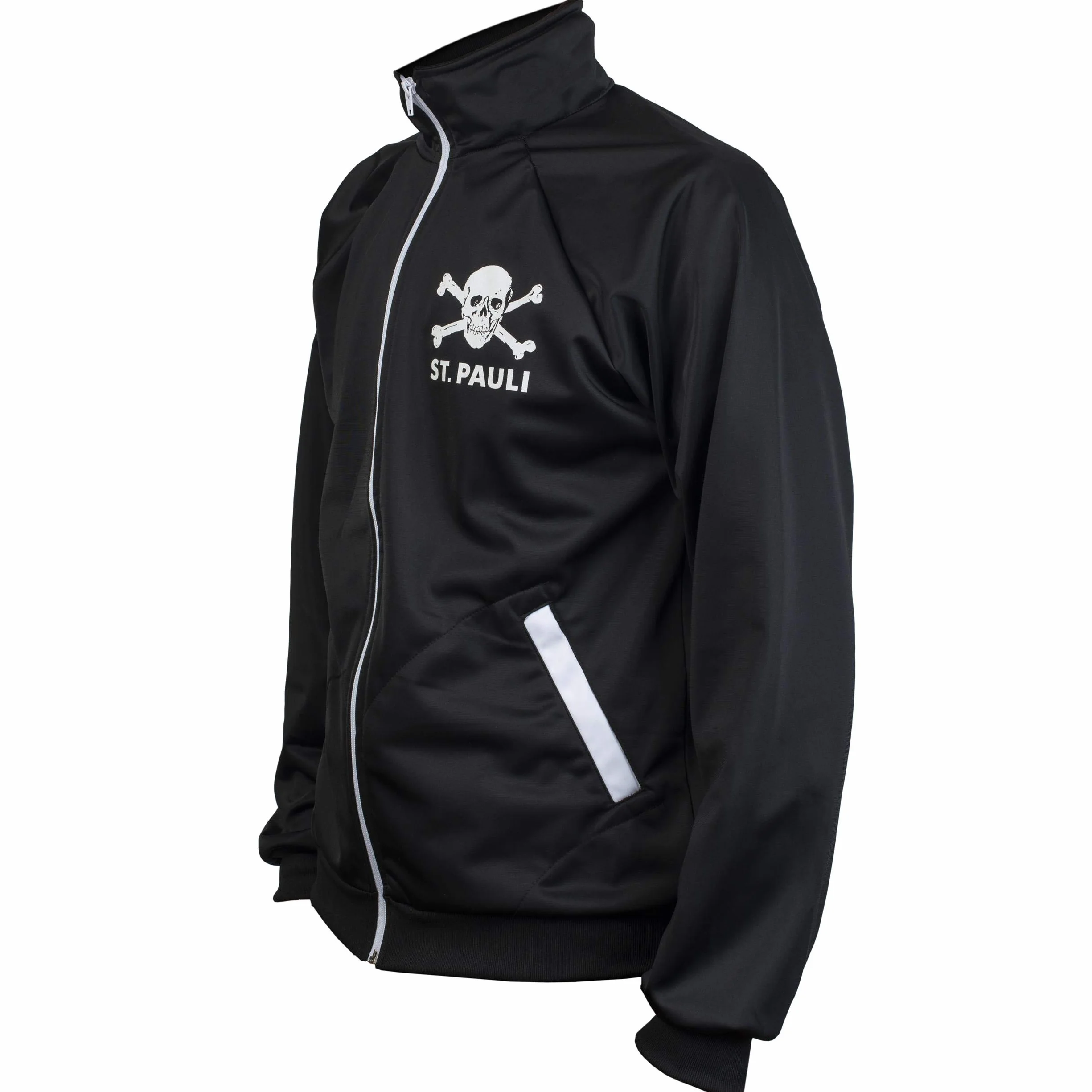 St. Pauli Black Ultras kurtka punkowa, dla aktywistów, piłkarska, dres, kości z czaszką, czarna