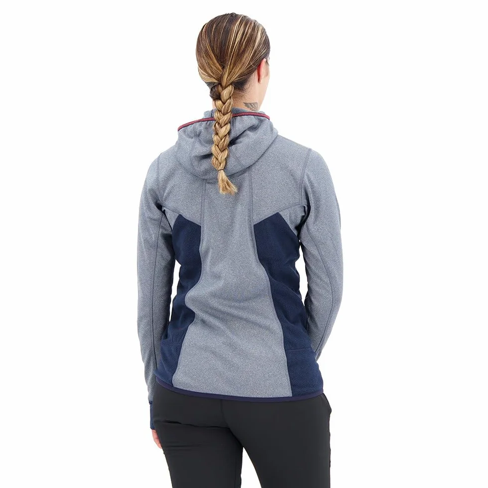 Salewa Damska kurtka Puez Hybrid Pl W Fz Hdy Soft Shell, granatowa marynarka Melange M