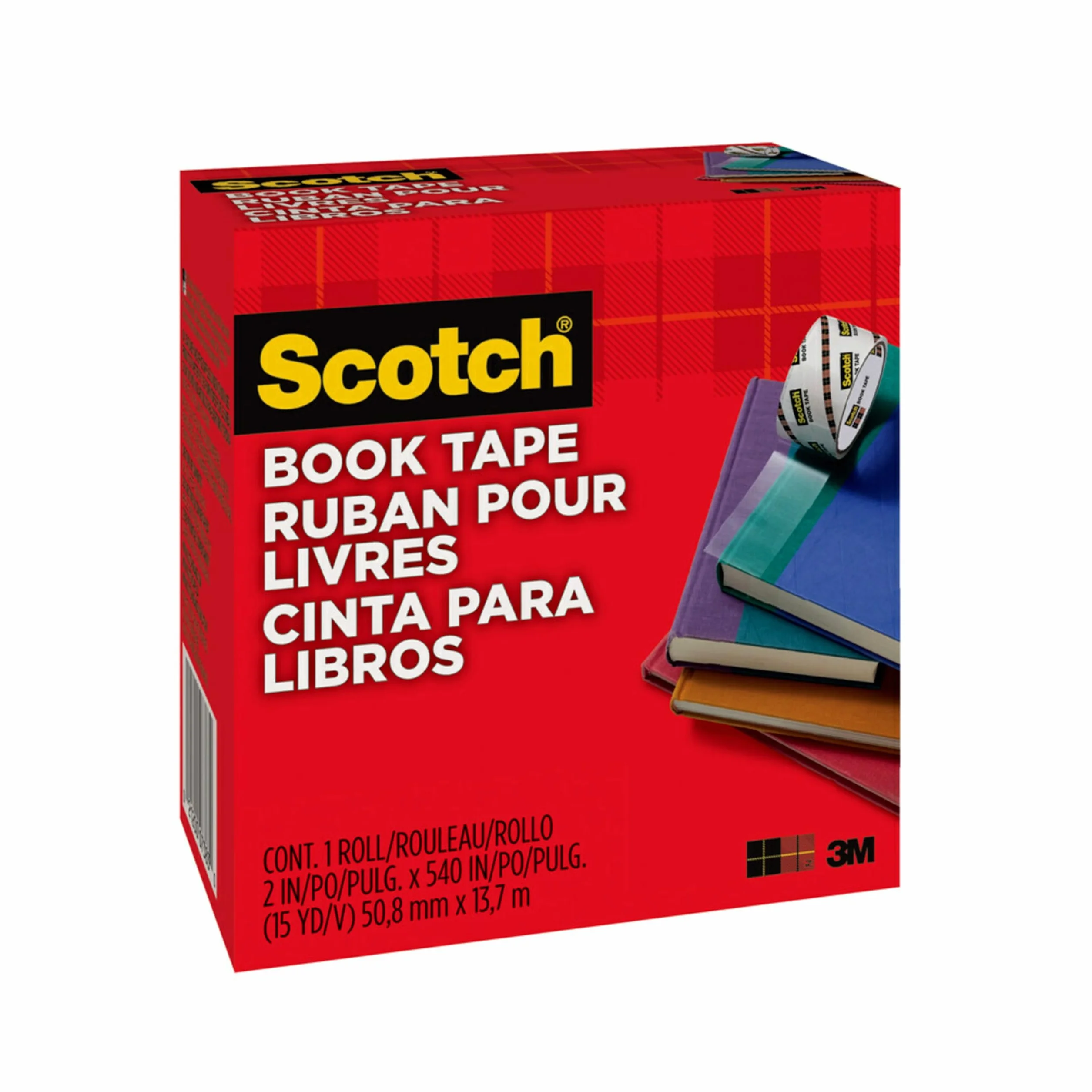 Scotch Book Tape Boxed-2"X15yd