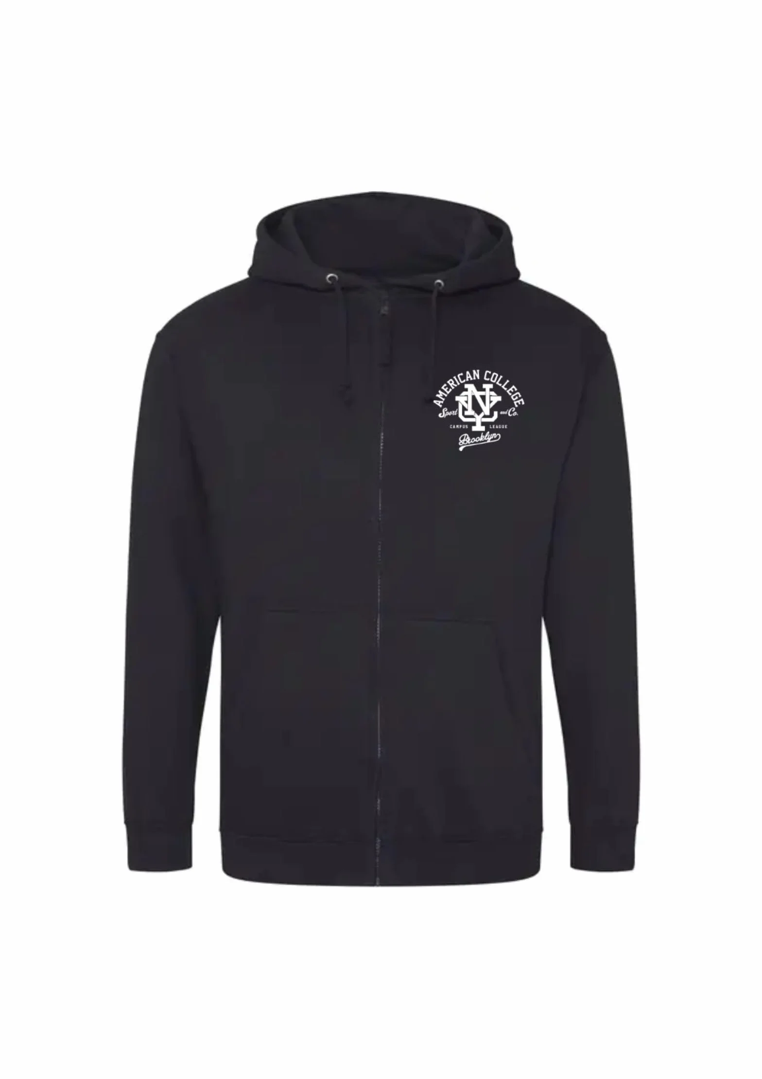 AMERICAN COLLEGE USA Bluza sweter z nadrukiem ciepłe ubrania mieszane mężczyźni i kobiety na co dzień model ACSZW6 czarny XL, czarny, XL
