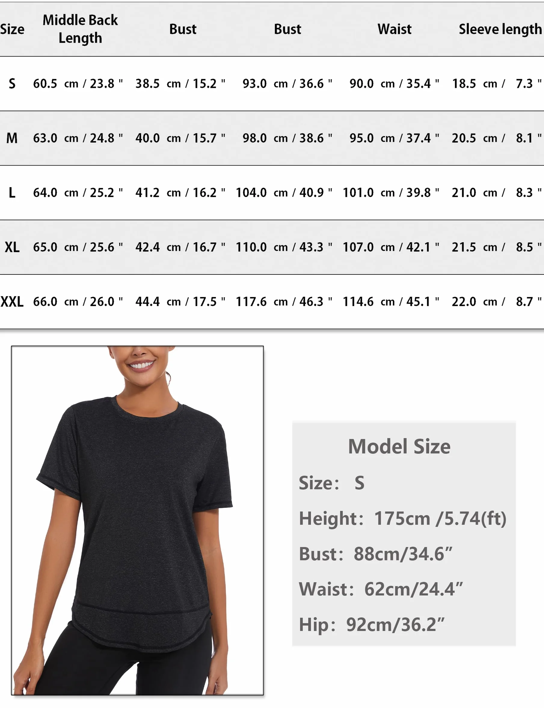 Litherday Damska koszulka sportowa koszula do jogi z długim rękawem topy bluza damska tenis damski t-shirt fitness odzież gimnastyczna damska