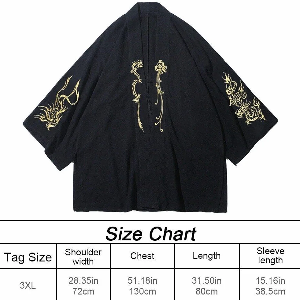 japoński kardigan kimono męski Haori Yukata męski kostum samurajowski kimono kurtka kimono Yukata Haori