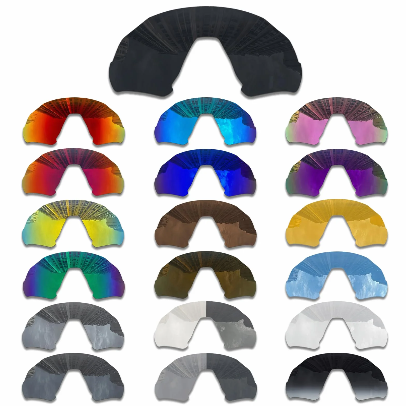 Wymienne soczewki kompatybilne z kurtką Oakley Flight Jacket OO9401 okulary przeciwsłoneczne/1,5 mm polaryzowane/łatwe zakładanie