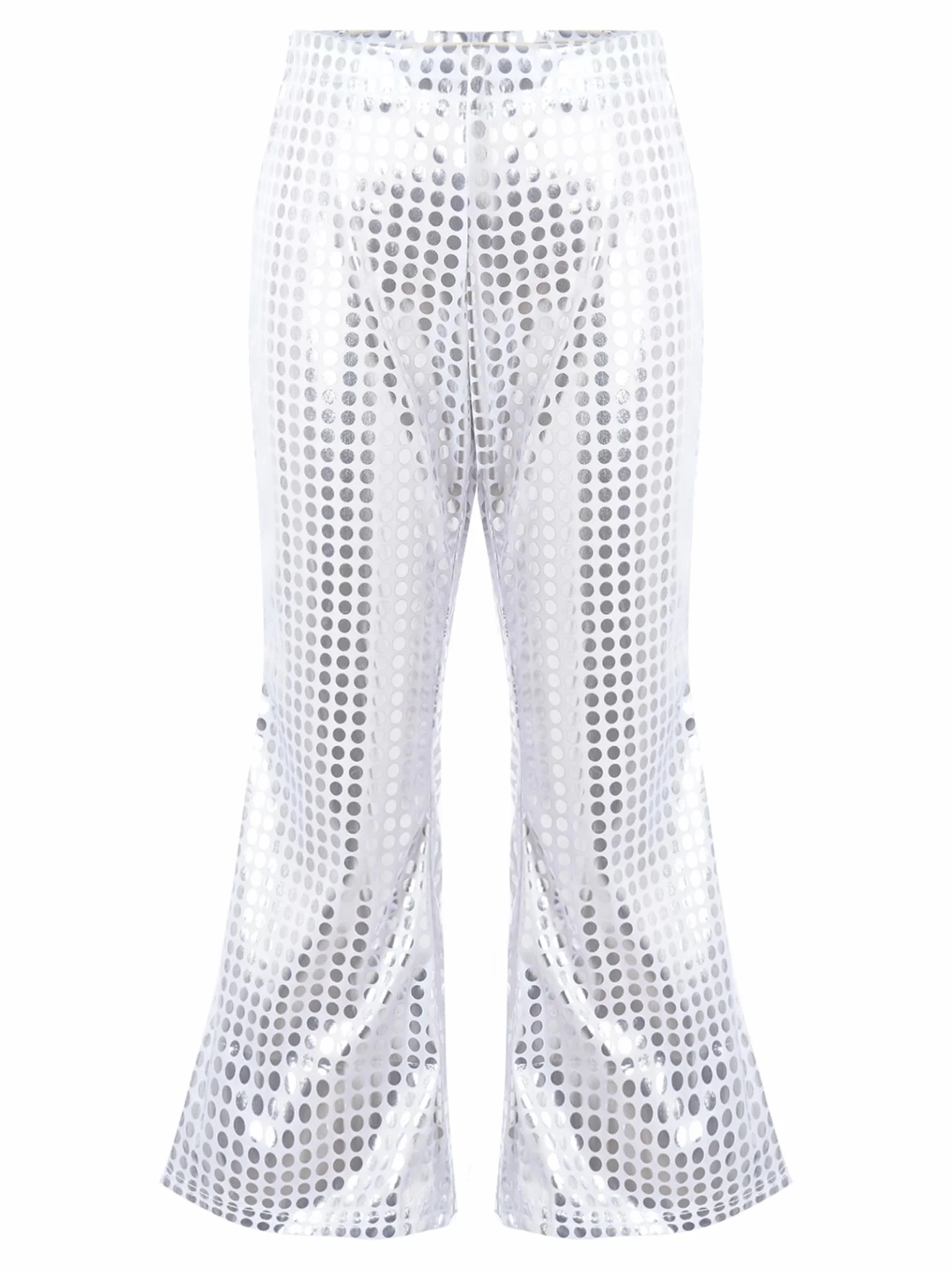 Disco spodnie z cekinami dla dzieci, dla dziewczynek, rozkloszowane legginsy, szerokie nogawki, spodnie jazzowe, hip hop, ulica, odzież do tańca