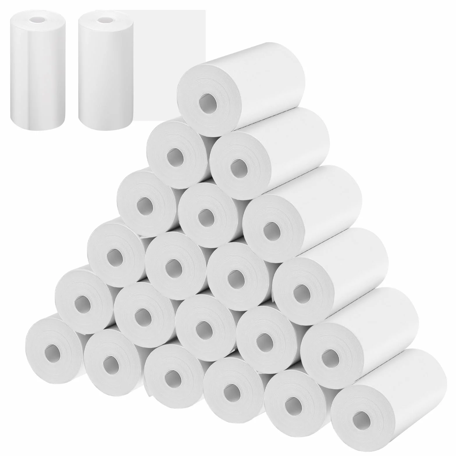 Papier termiczny 57 x 30 mm, do aparatu fotograficznego, 24 rolki termiczne 75 g/m², papier do natychmiastowego druku, bankomat, czytniki kart kredytowych
