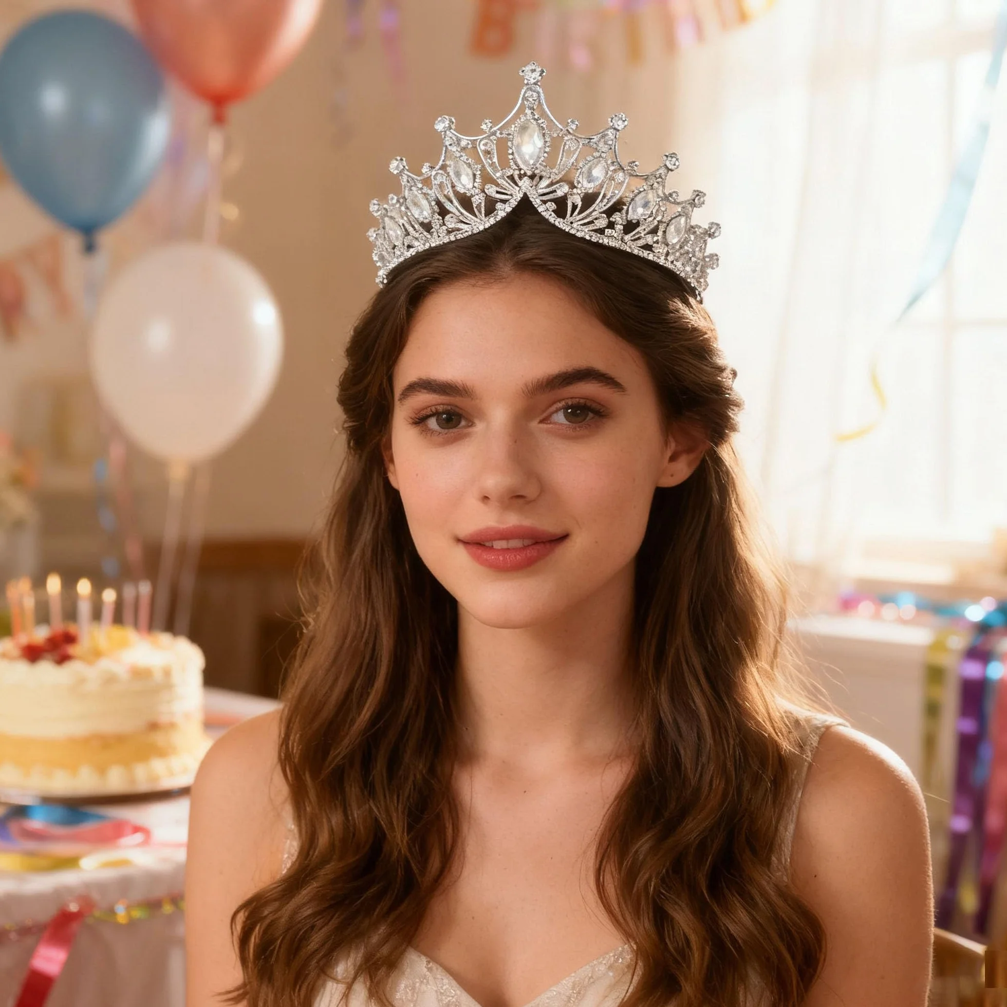 Diadem księżniczki, barokowa korona królowej, diadem dla panny młodej, Kostium świąteczny, cosplay, udekorowaćna wesele, uroczystości, różowe złoto
