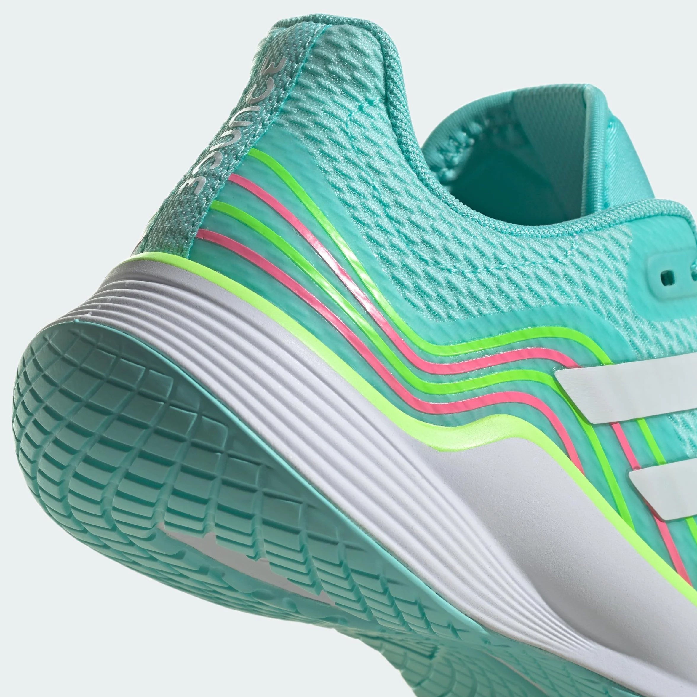adidas Kobiety Novaflight Volleyball Shoes, Flash Aqua/Cloud White/Lucid Lemon, 42 EU