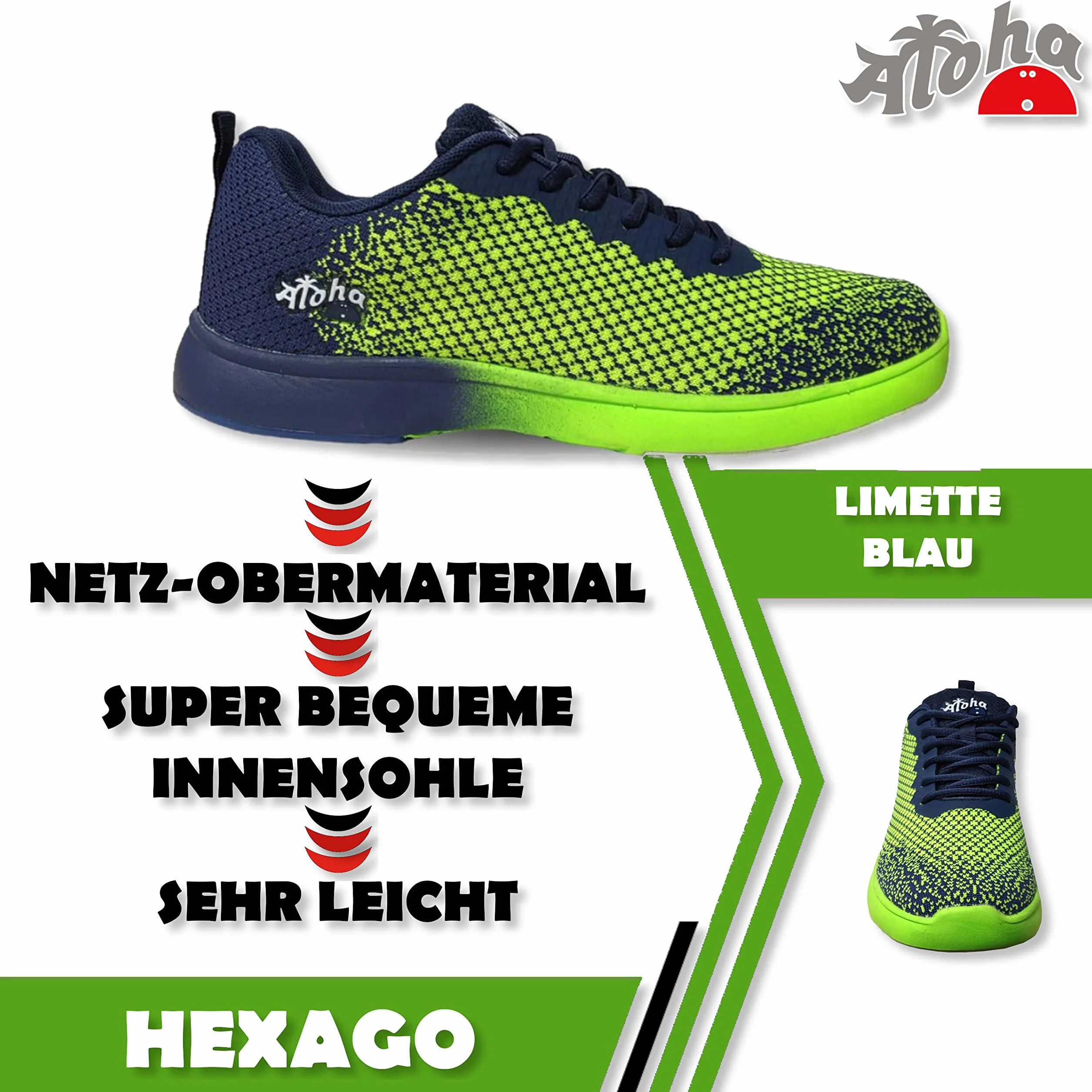 Buty do kręlingu, Aloha HexaGo, dla kobiet i mężczyzn, dla osób prawo- i leworęcznych, rozmiar buta 35-49