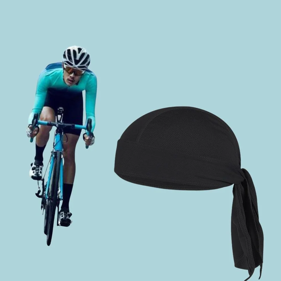 Chusta piracka, bandana, czapka rowerowa, nakrycie głowy, chusta na głowę pod kask rowerowy, chusta pirata, lato, szybkoschnąca, sportowa osłona do użytku na zewnątrz