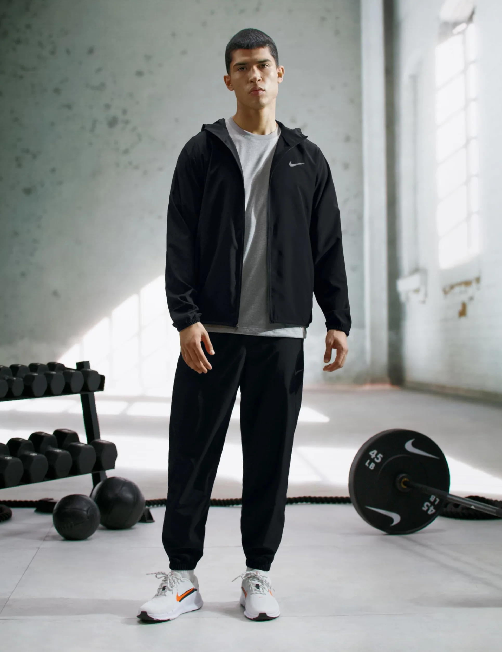 Nike Men's Kurtka M Nk Df Form Hd Jkt, Czarny/Odblaskowy Silv, FB7482-010, M