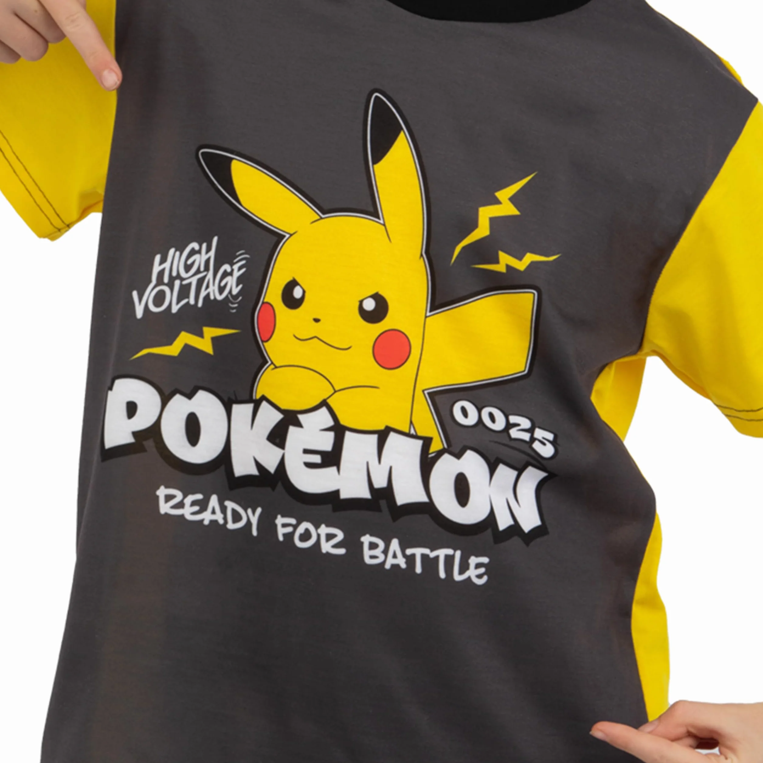 Pokémon Piżama | Piżama Chłopięca Pikachu | Piżama dla Chłopców | Zestaw Krótkiej Piżamy Chłopięcej z Krótkim Rękawem