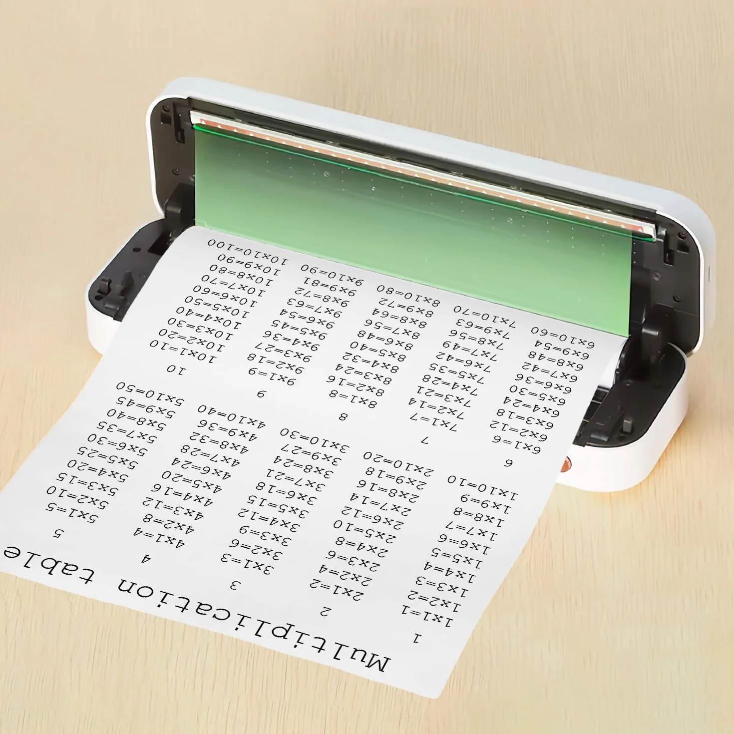 QWORK® Termiczny papier A4 do przenośnej drukarki, 100 arkuszy, szybkoschnący, 4 rolki