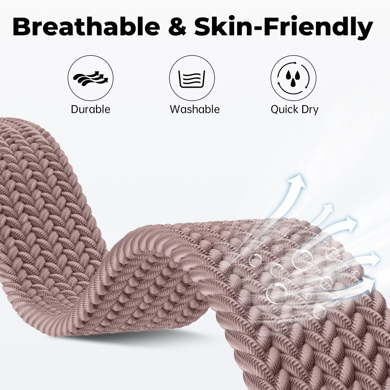 Nylonowy pasek 20 mm 22 mm z regulowaną klamrą magnetyczną dla mężczyzn i kobiet, elastyczna i wygodna wymienna bransoletka kompatybilna ze smartfonami i zegarkami