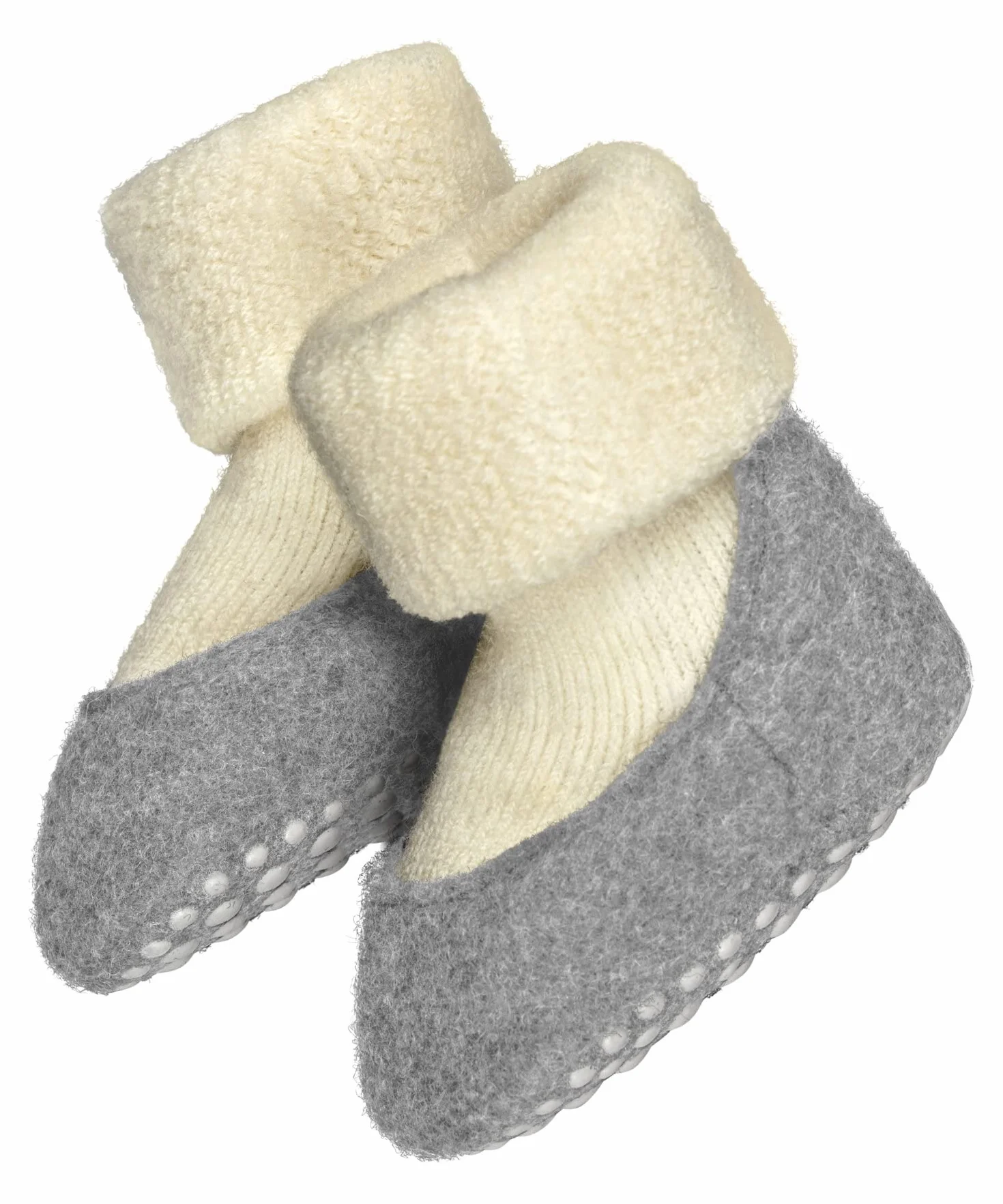 FALKE Uniseks - niemowlęta Baby Cosyshoe z wypustkami na podeszwie wypustki na filcowej podeszwie przyjazne dla skóry oddychająca regulująca temperaturę neutralizująca zapachy wełna 1 Para